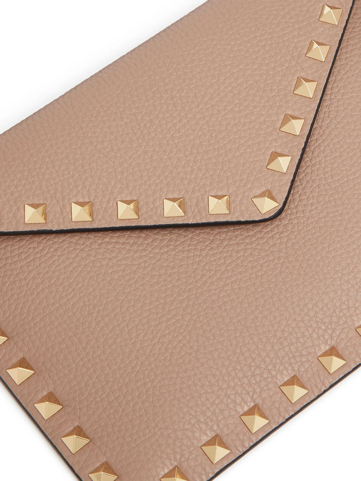 Valentino Garavani Rockstud Grainy Calfskin Pouch