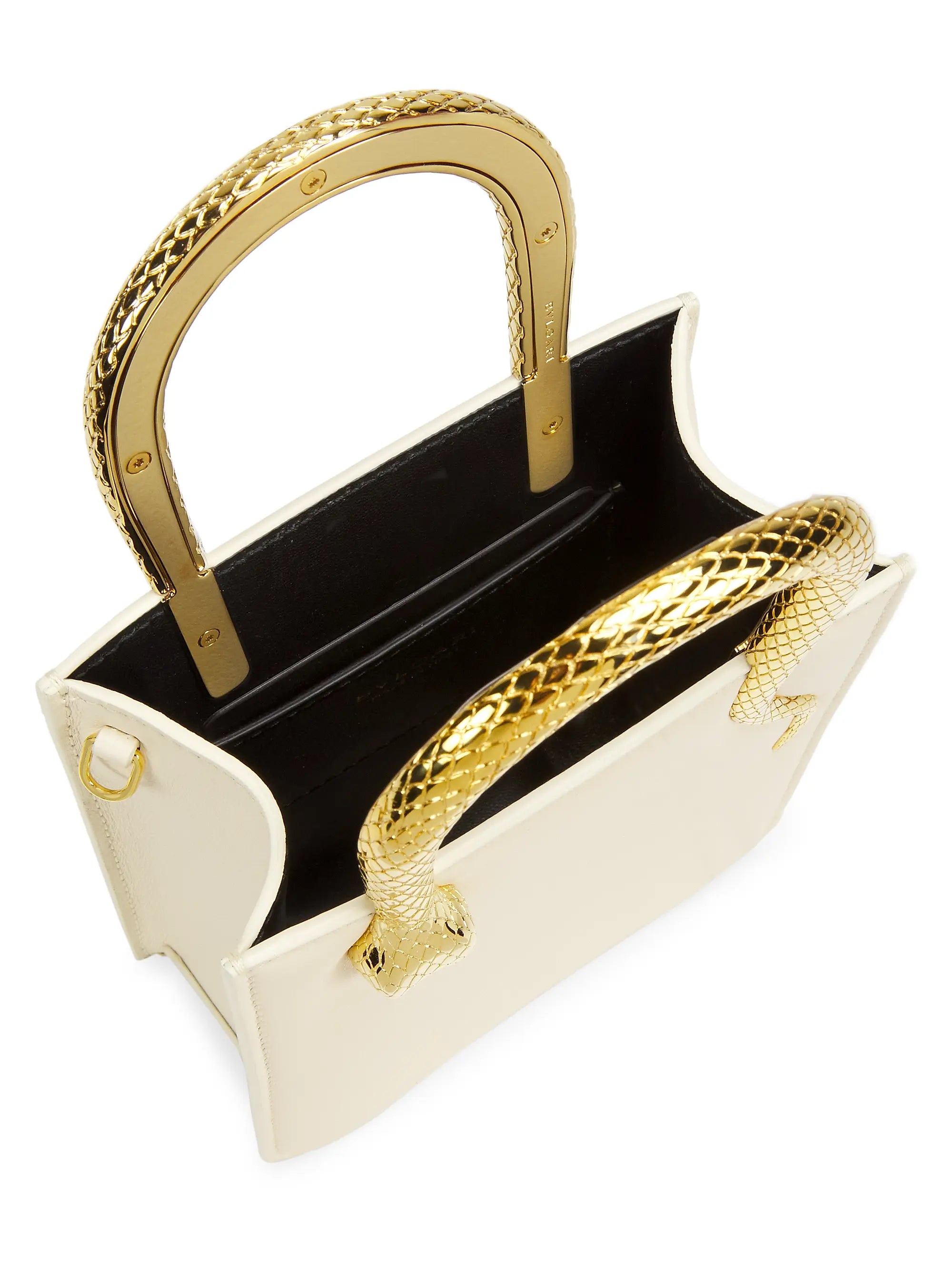 BVLGARI Serpentine Leather Tote
