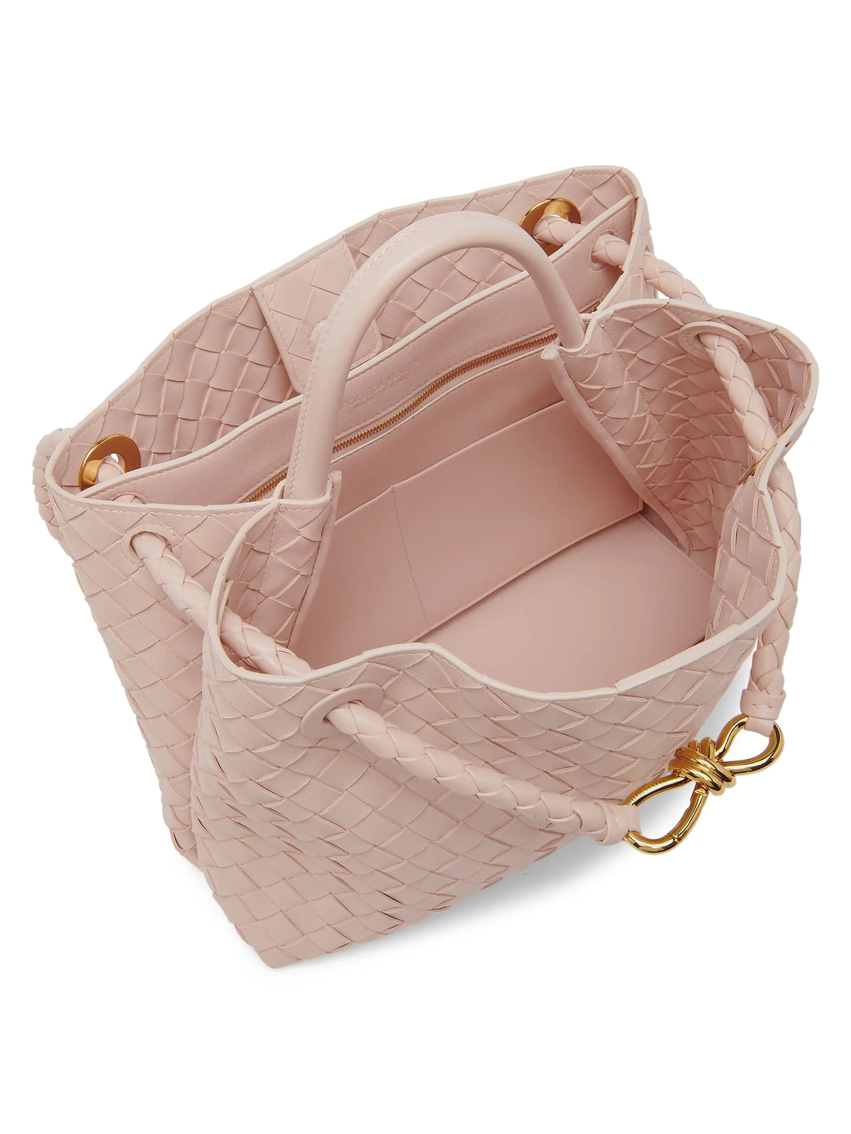 Bottega Veneta Medium Andiamo Intrecciato Leather Top-Handle Bag