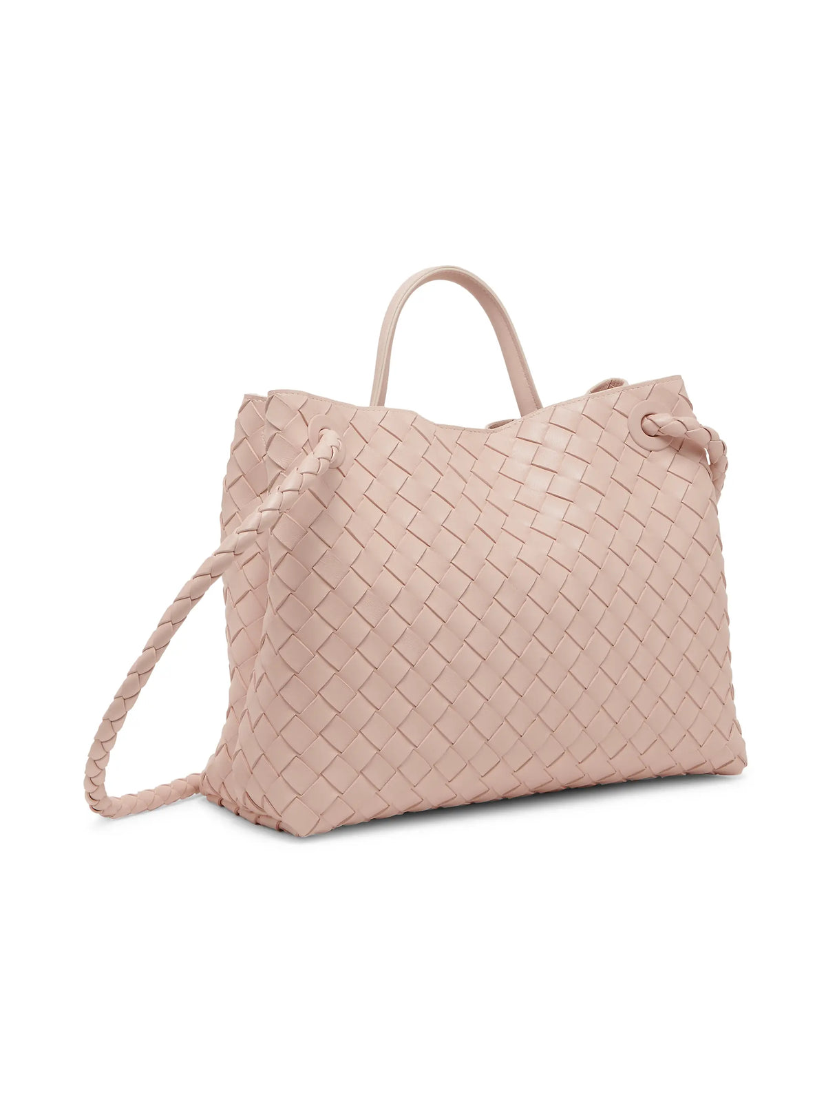 Bottega Veneta Medium Andiamo Intrecciato Leather Top-Handle Bag