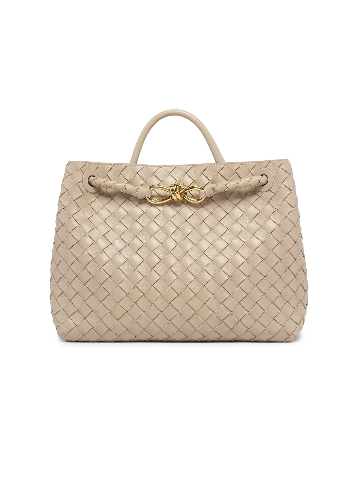 Bottega Veneta Medium Andiamo Intrecciato Leather Top-Handle Bag