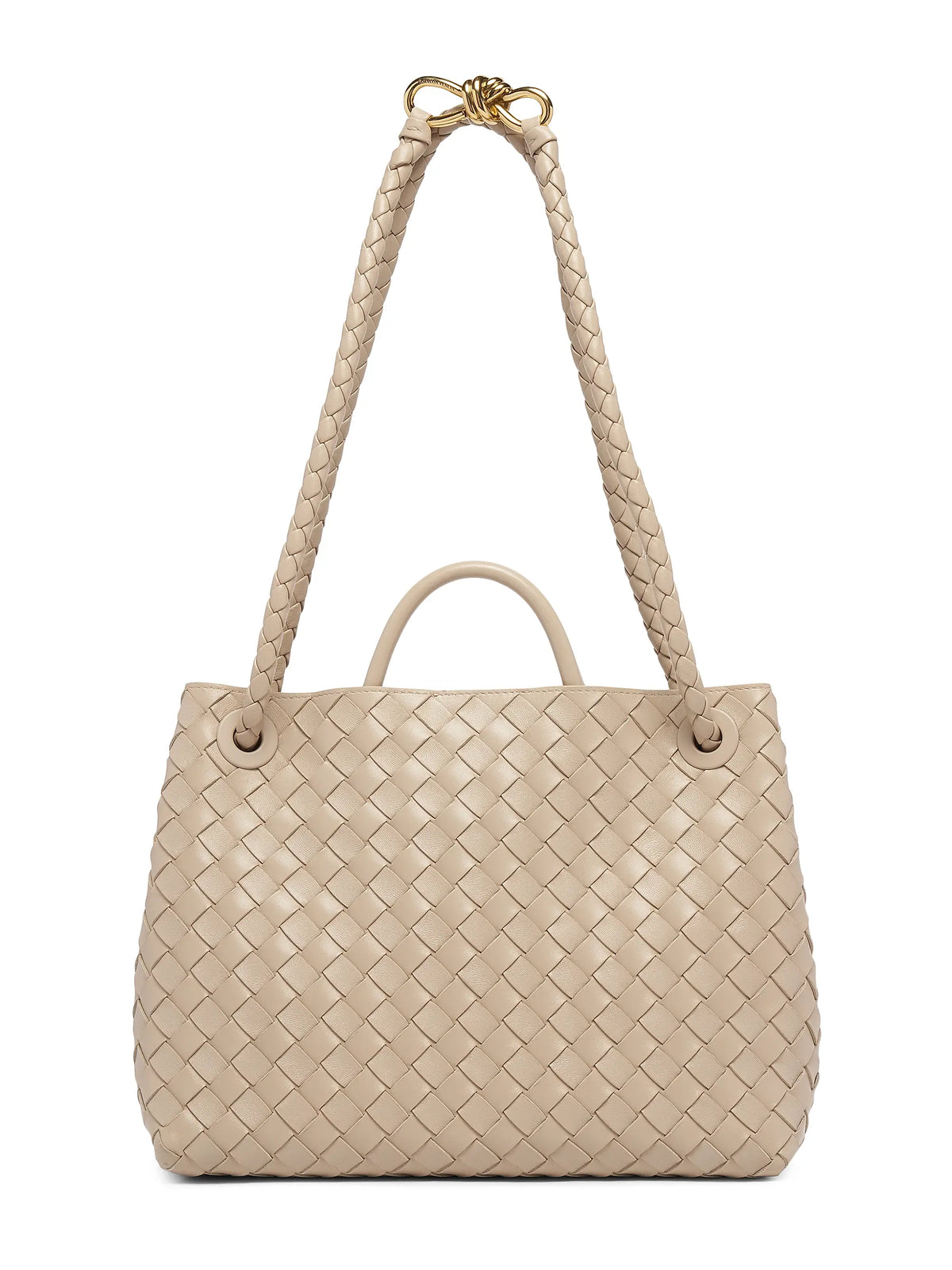 Bottega Veneta Medium Andiamo Intrecciato Leather Top-Handle Bag
