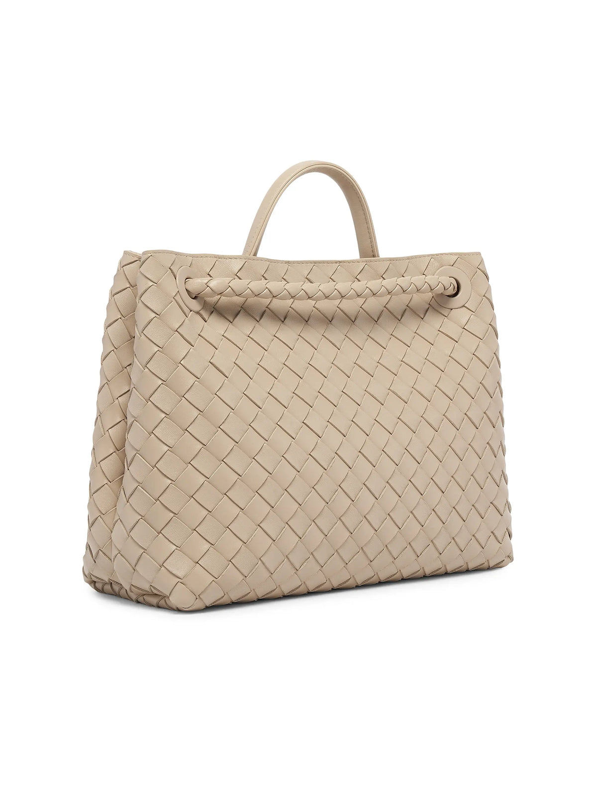 Bottega Veneta Medium Andiamo Intrecciato Leather Top-Handle Bag