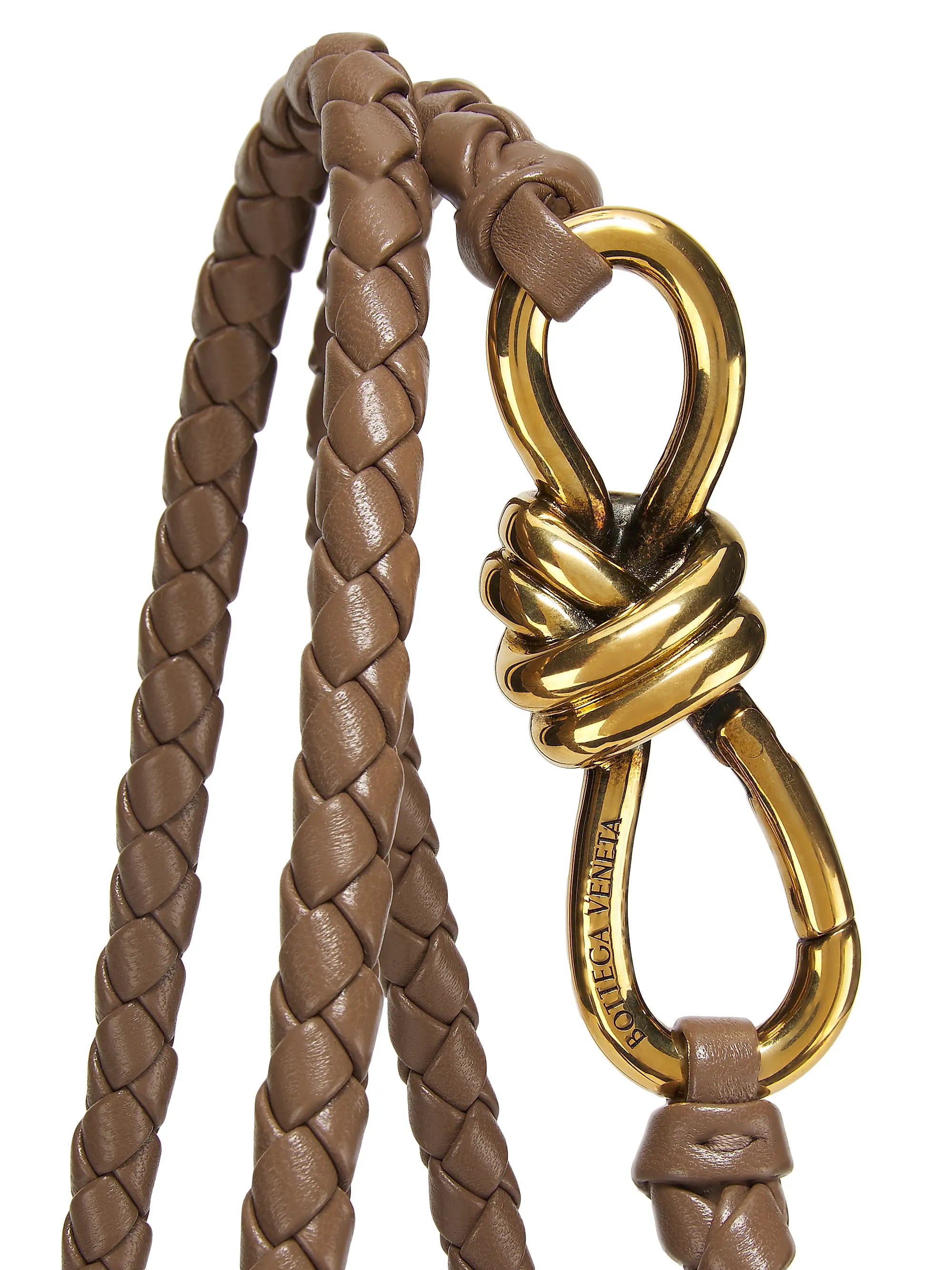 Bottega Veneta Small Andiamo Intrecciato Leather Top-Handle Bag