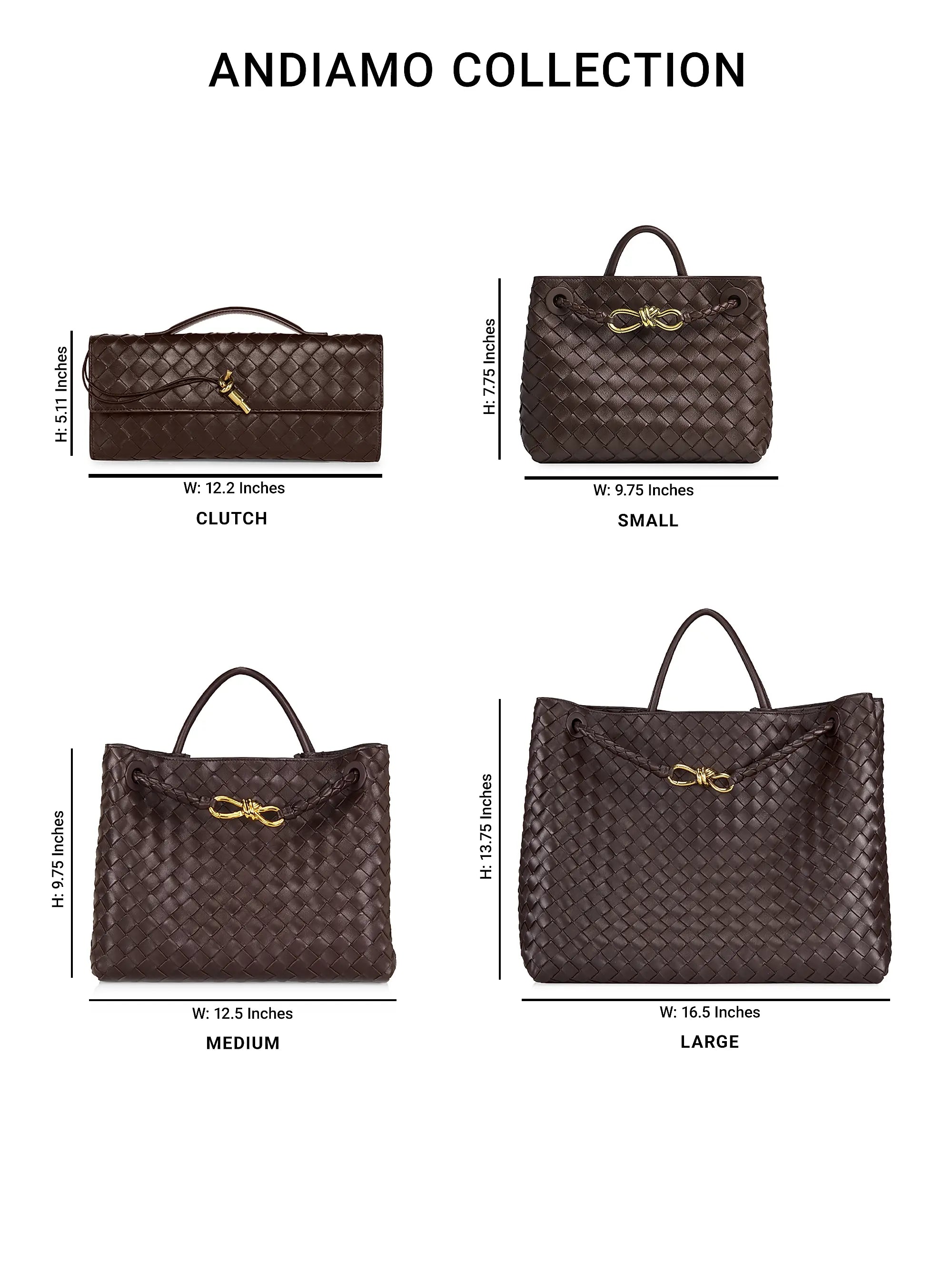 Bottega Veneta Small Andiamo Intrecciato Leather Top-Handle Bag