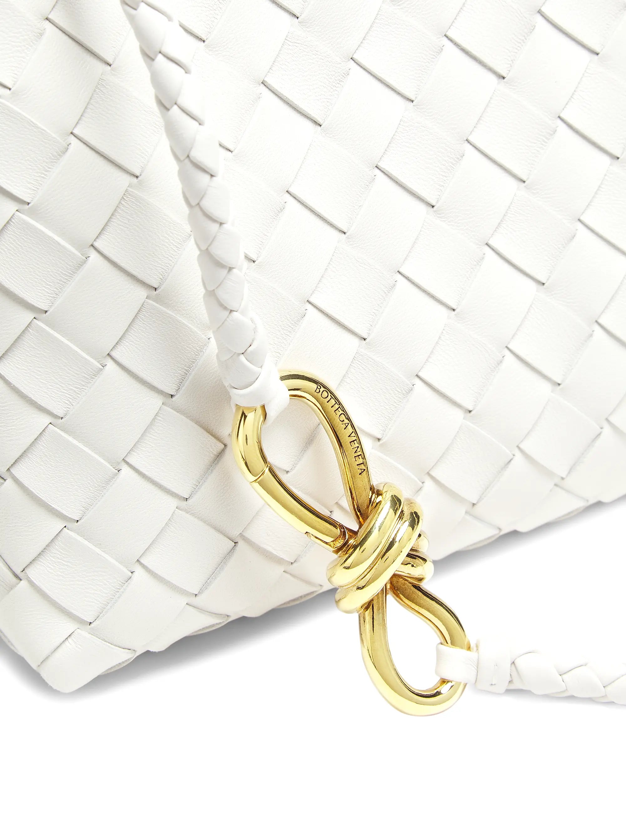 Bottega Veneta Small Andiamo Intrecciato Leather Top-Handle Bag