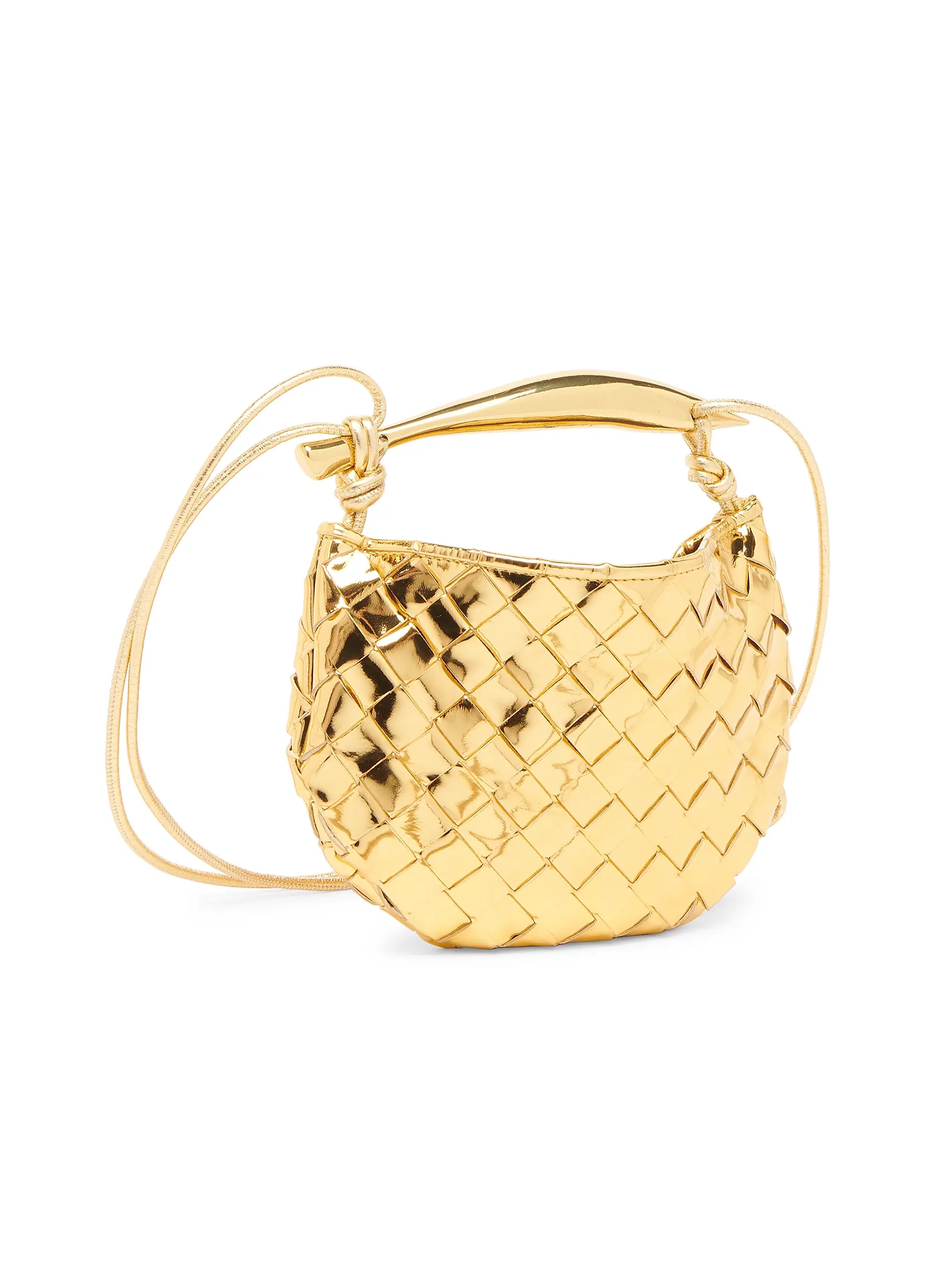 Bottega Veneta Mini Sardine Mirror Leather Top-Handle Bag