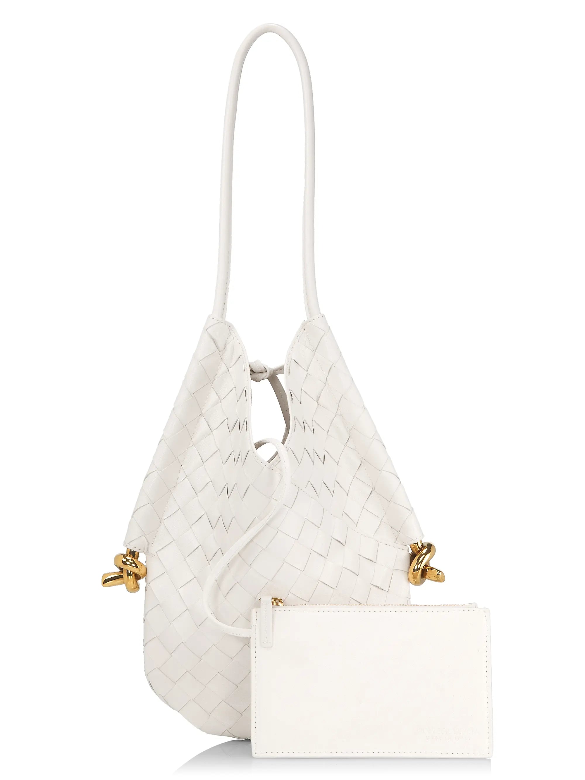Bottega Veneta Solstice Small Intrecciato Leather Shoulder Bag