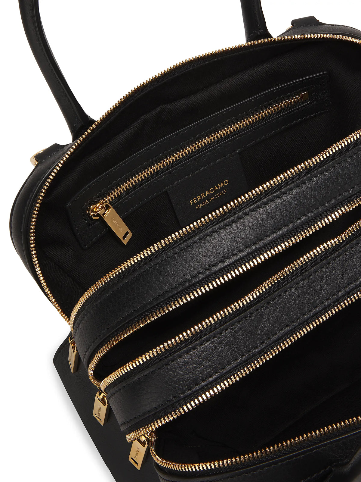 FERRAGAMO Star Leather Top-Handle Bag