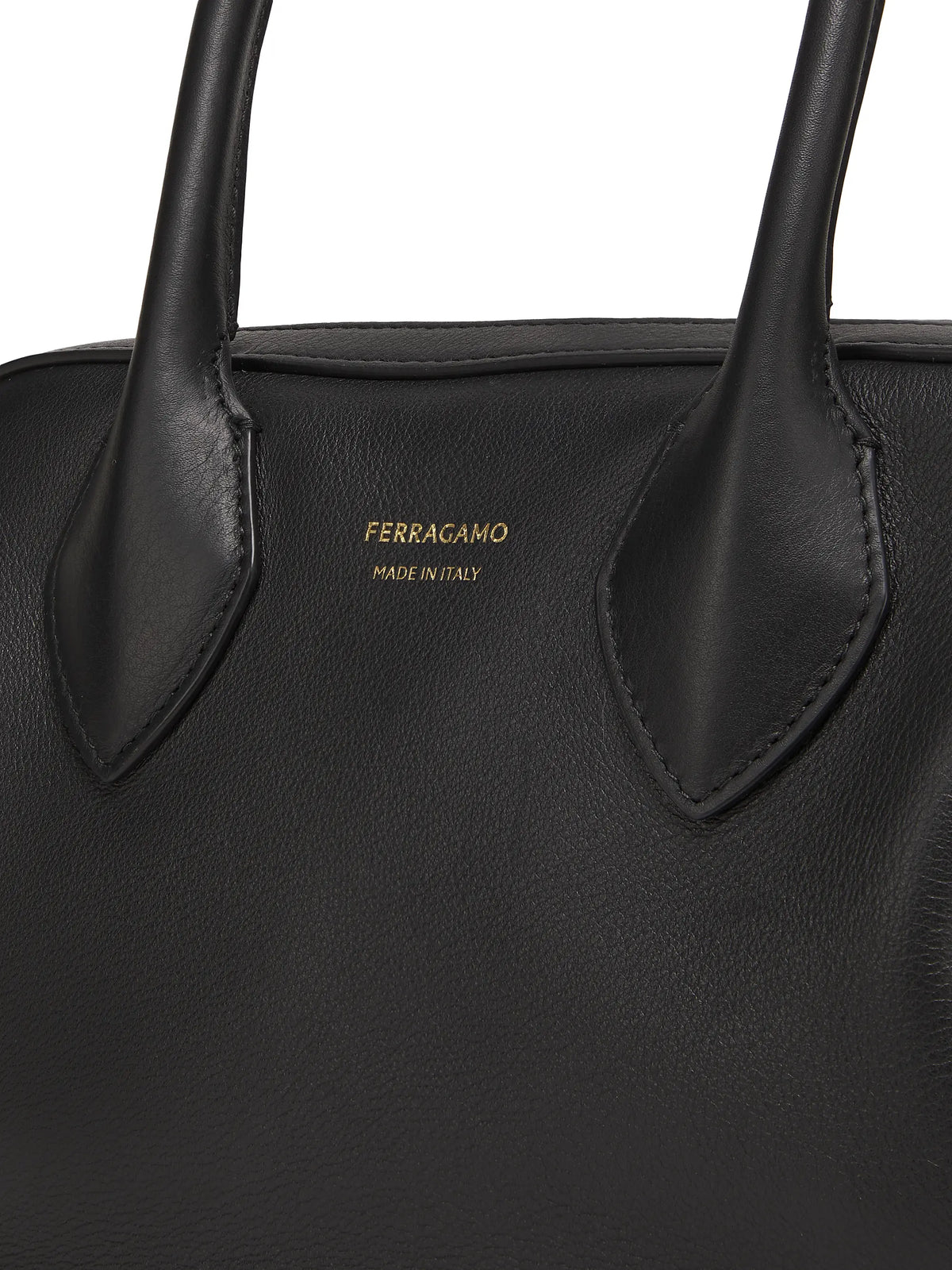 FERRAGAMO Star Leather Top-Handle Bag