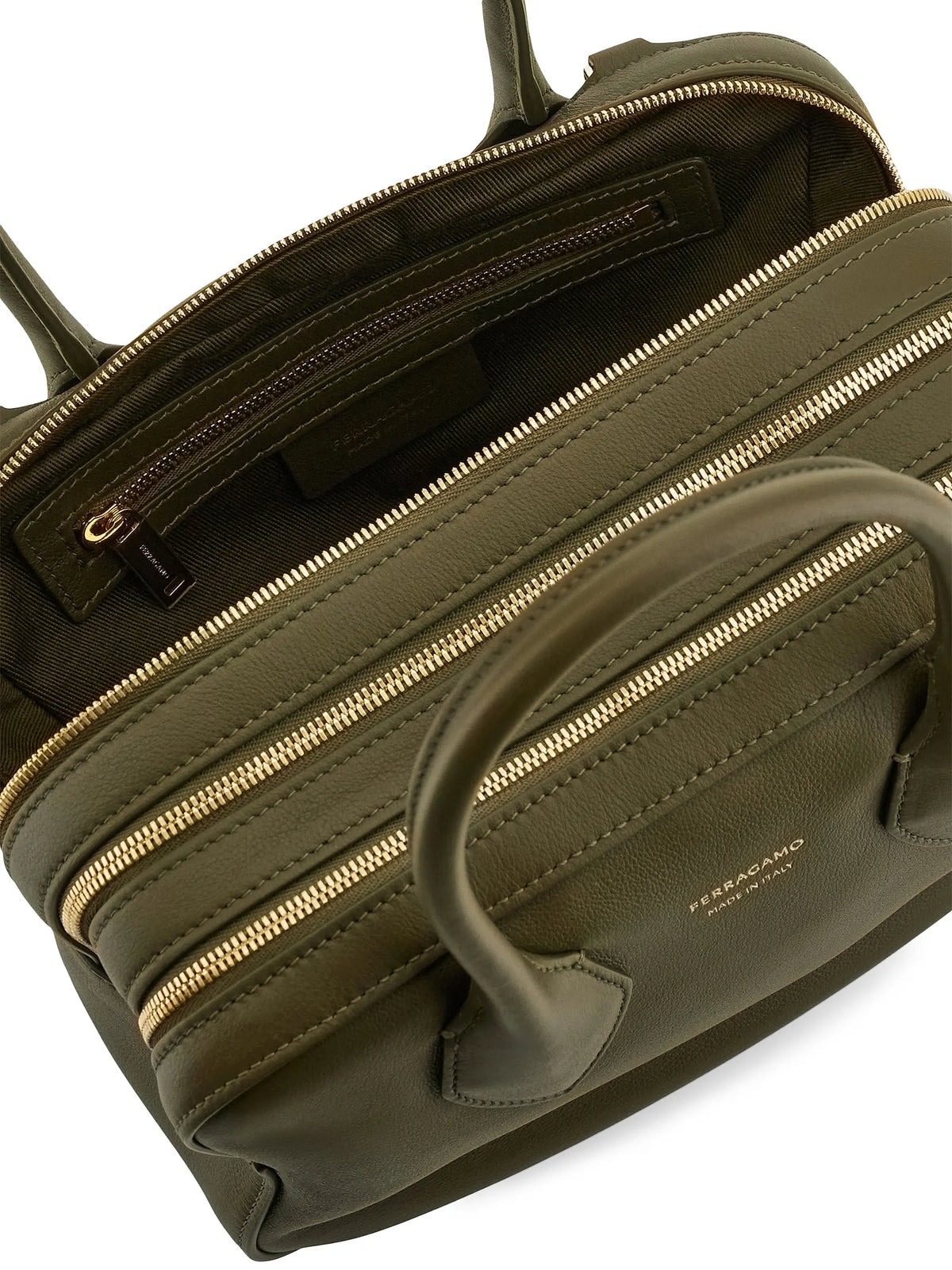 FERRAGAMO Star Leather Top-Handle Bag
