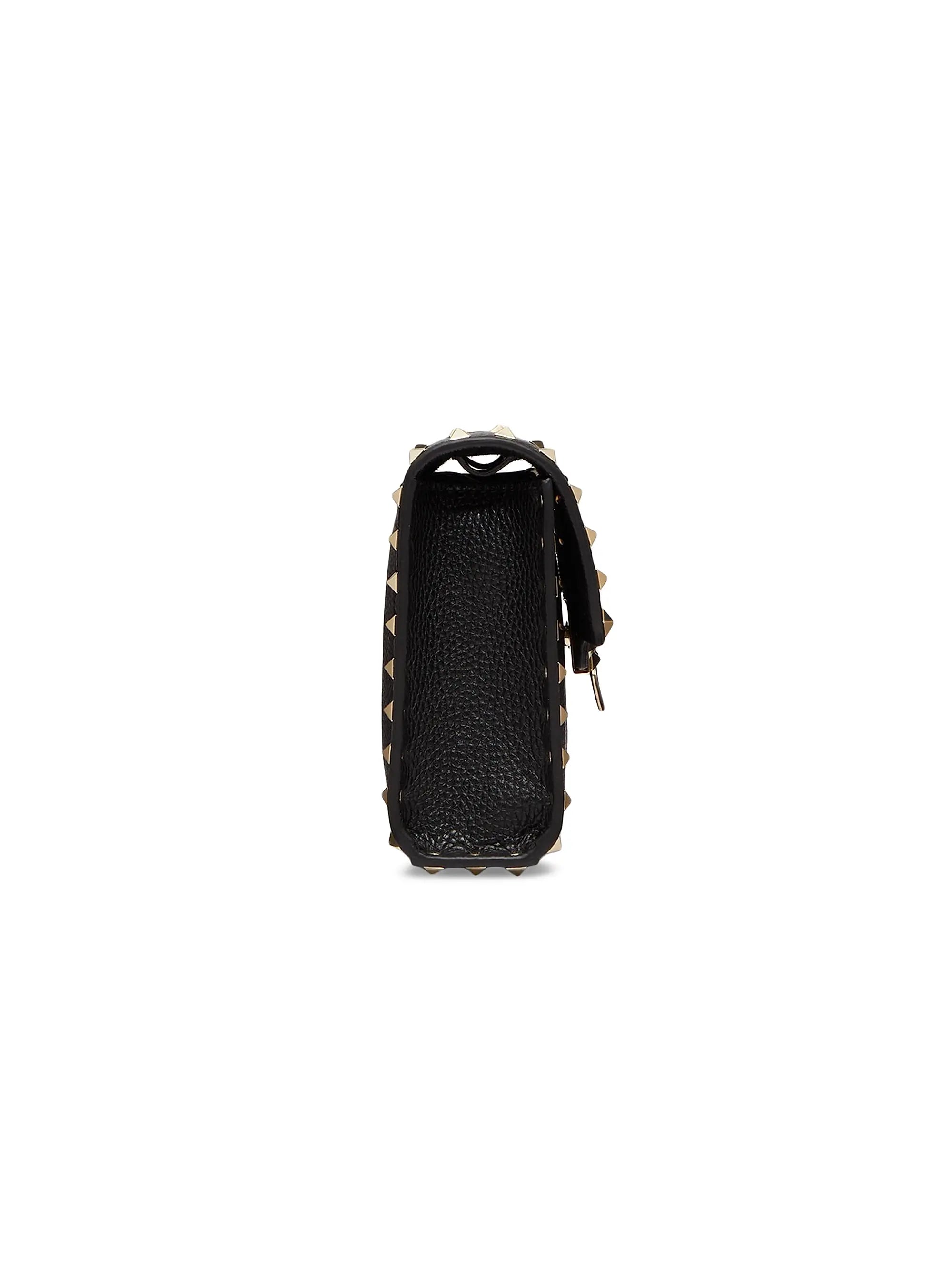 Valentino Garavani Small Rockstud Grainy Calfskin Crossbody Bag