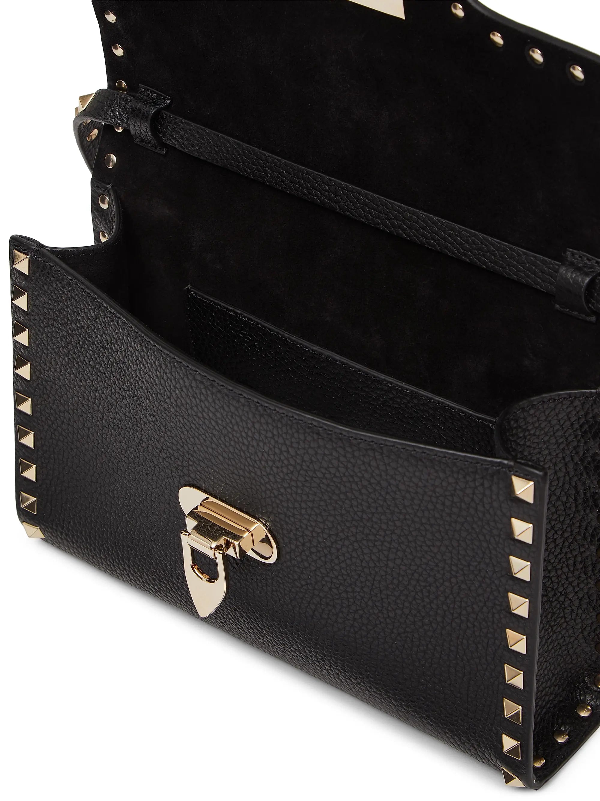 Valentino Garavani Small Rockstud Grainy Calfskin Crossbody Bag