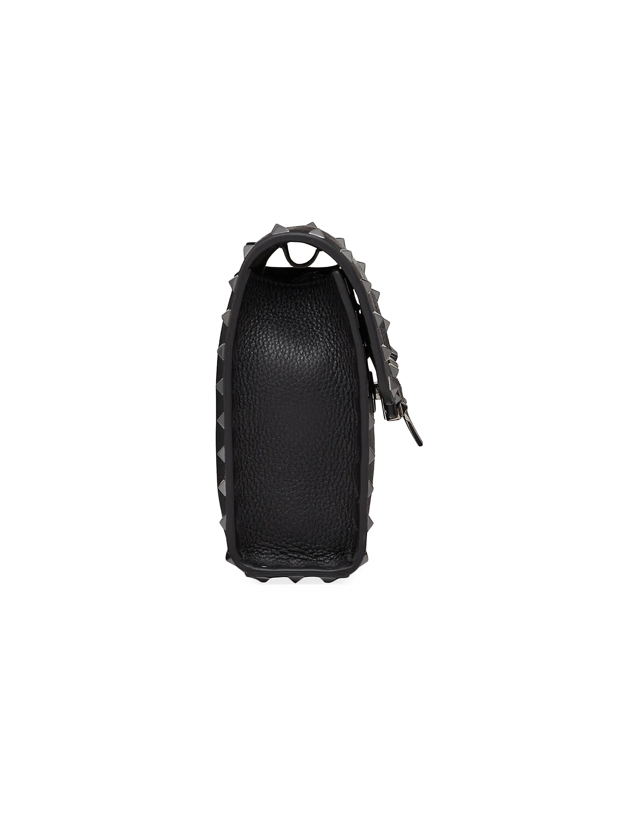 Valentino Garavani Small Rockstud Grainy Calfskin Crossbody Bag