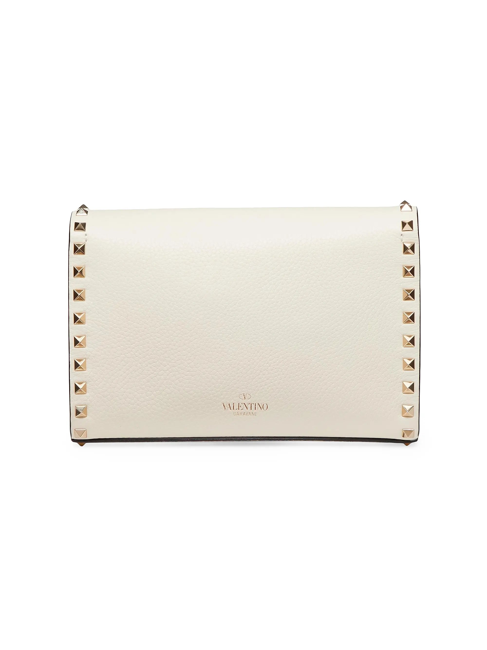 Valentino Garavani Small Rockstud Grainy Calfskin Crossbody Bag