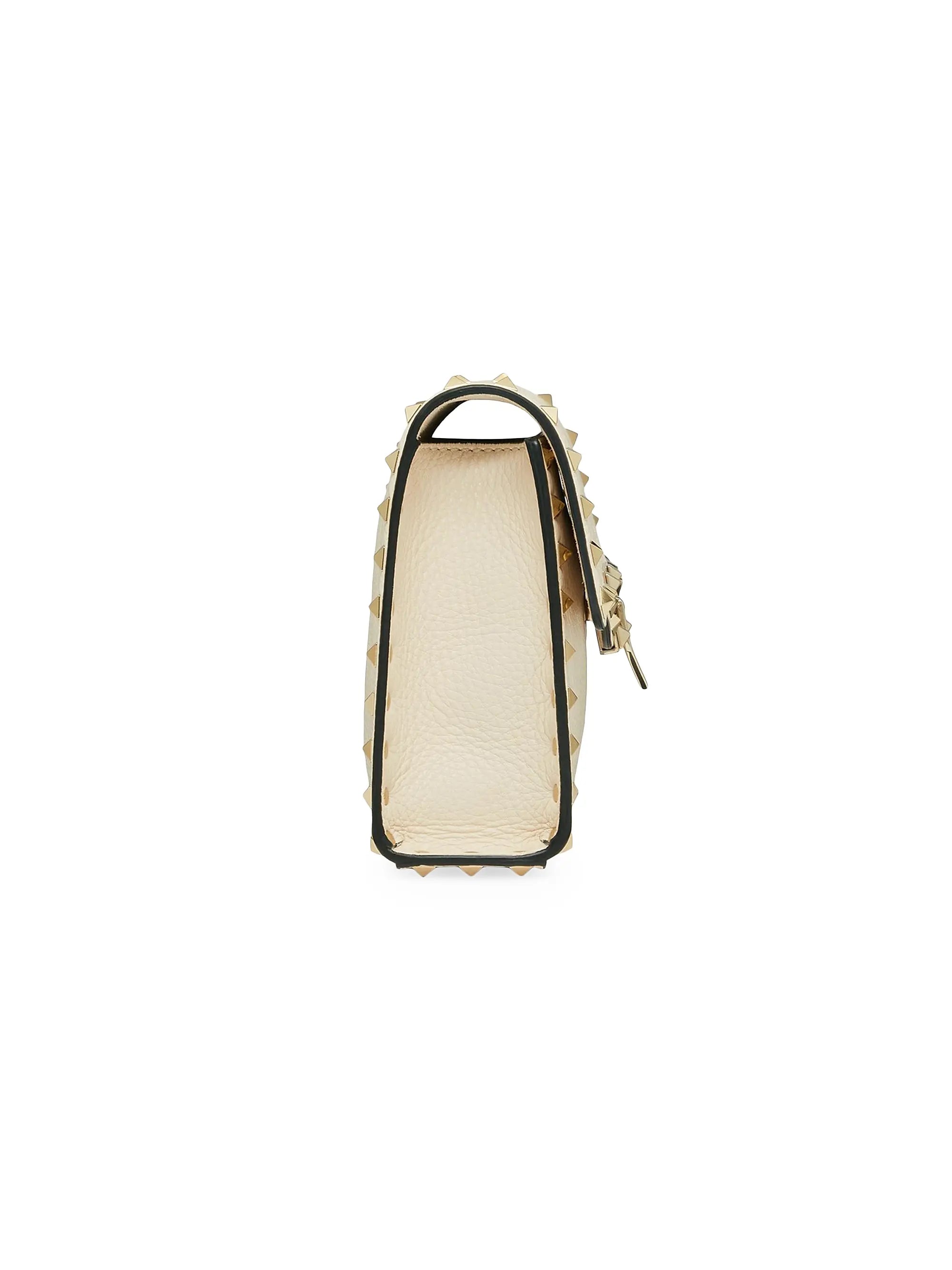 Valentino Garavani Small Rockstud Grainy Calfskin Crossbody Bag