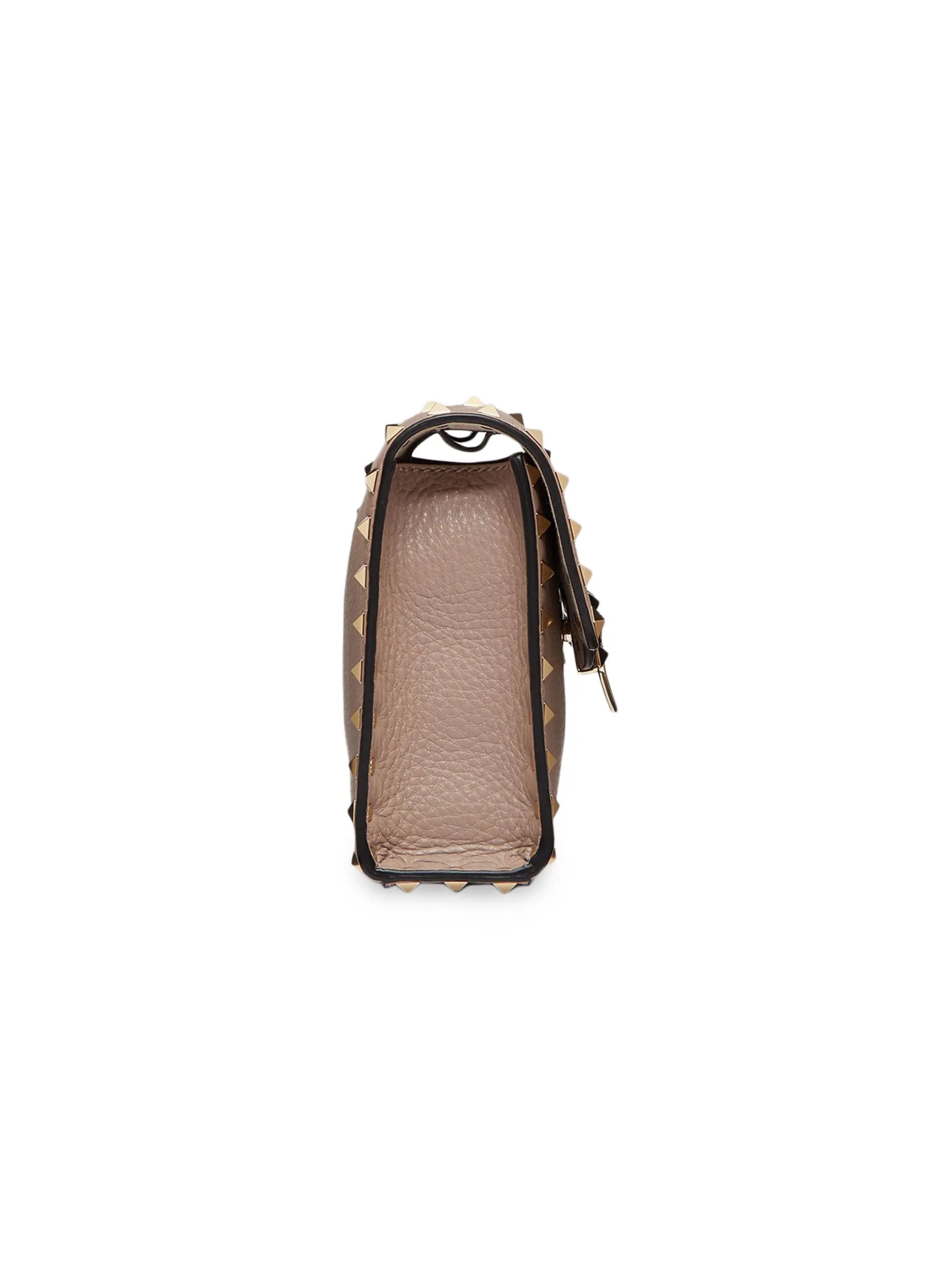 Valentino Garavani Small Rockstud Grainy Calfskin Crossbody Bag