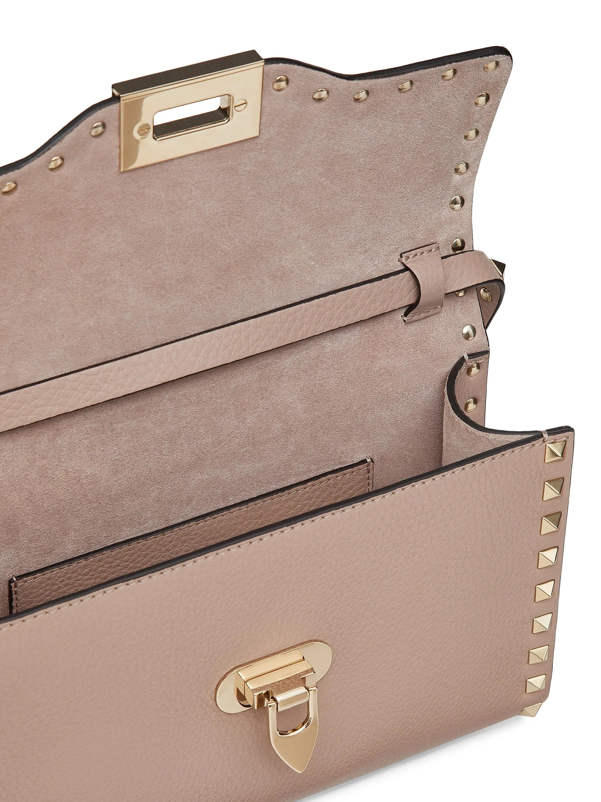 Valentino Garavani Small Rockstud Grainy Calfskin Crossbody Bag