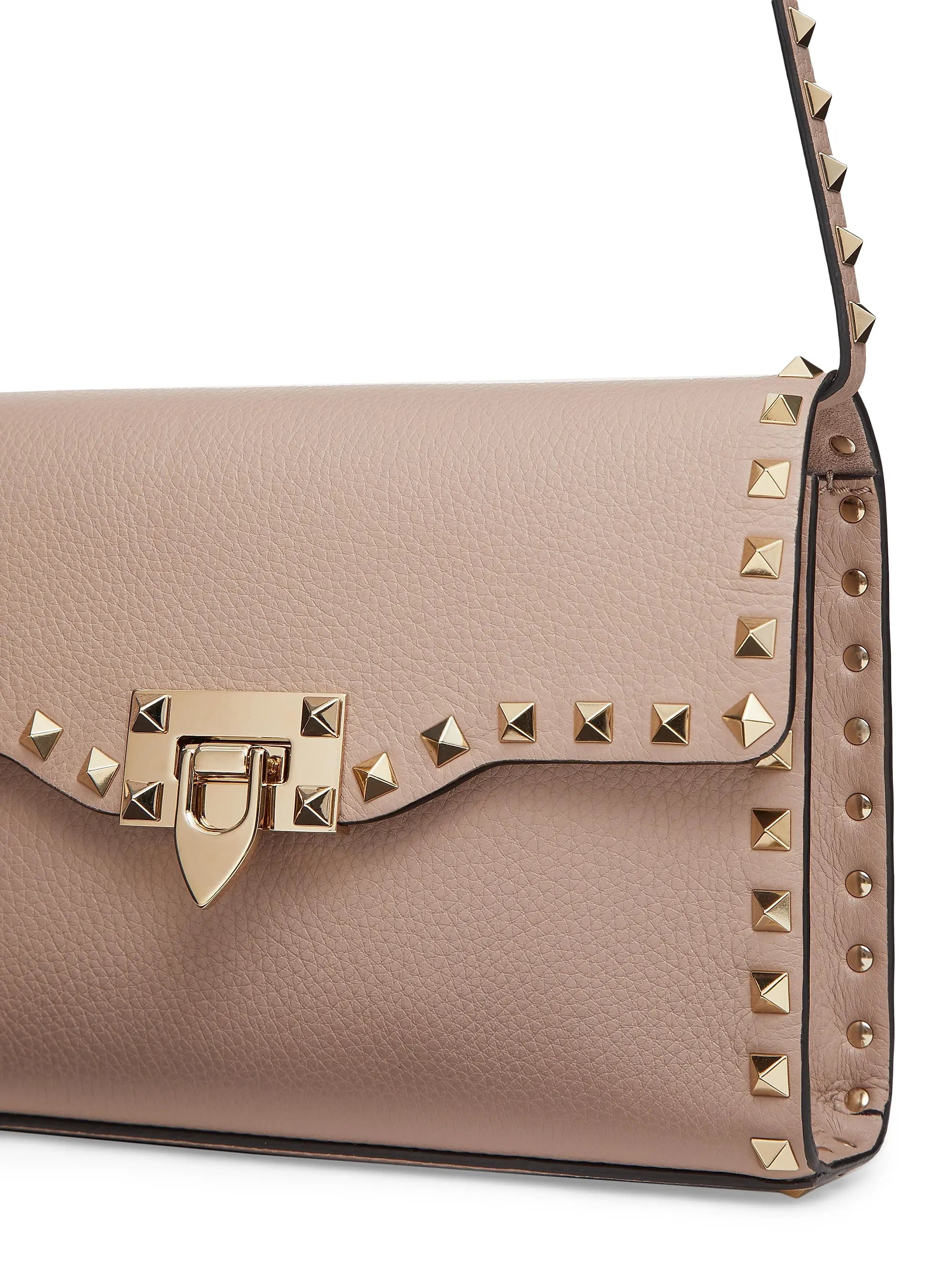 Valentino Garavani Small Rockstud Grainy Calfskin Crossbody Bag