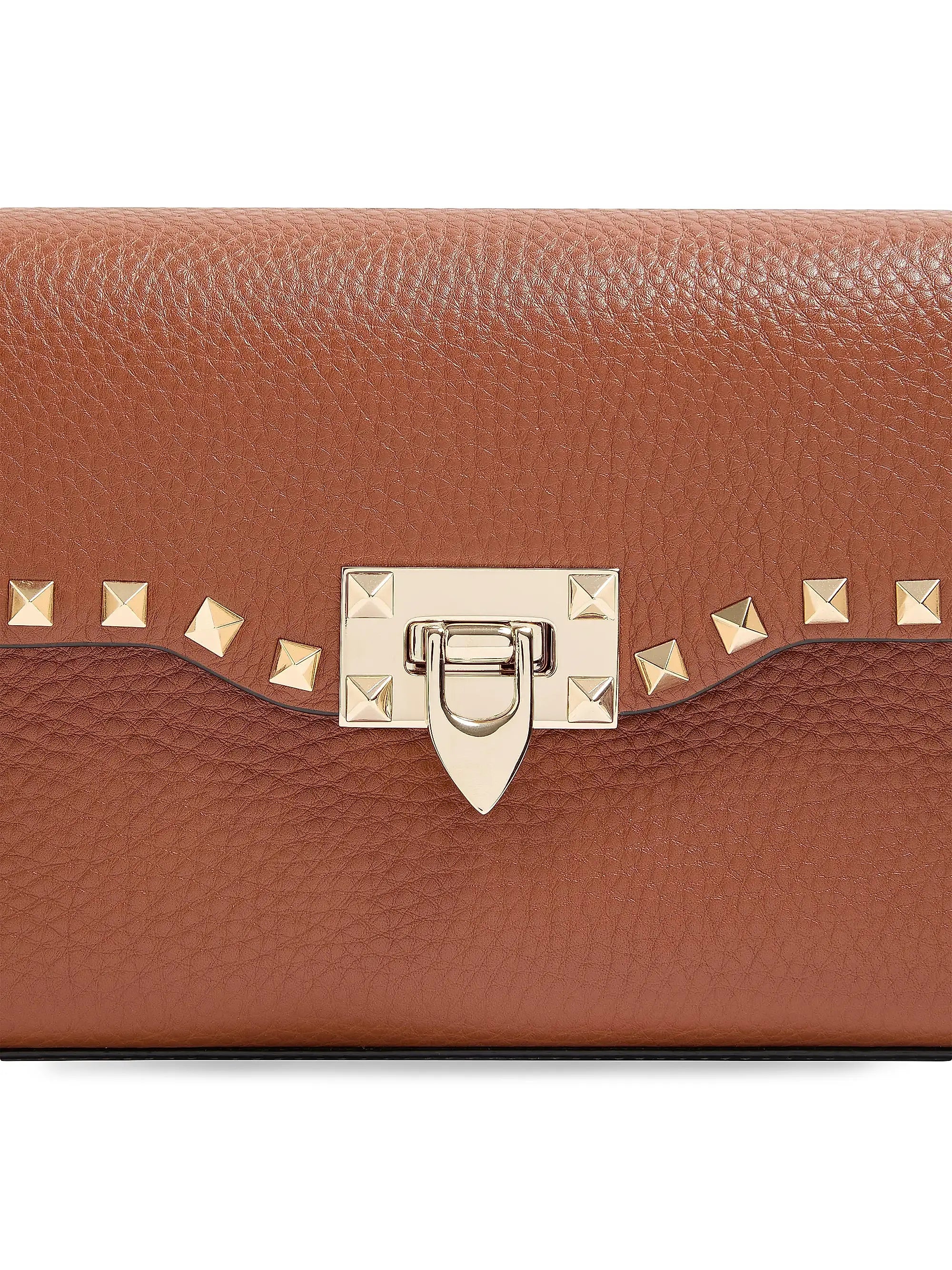 Valentino Garavani Small Rockstud Grainy Calfskin Crossbody Bag