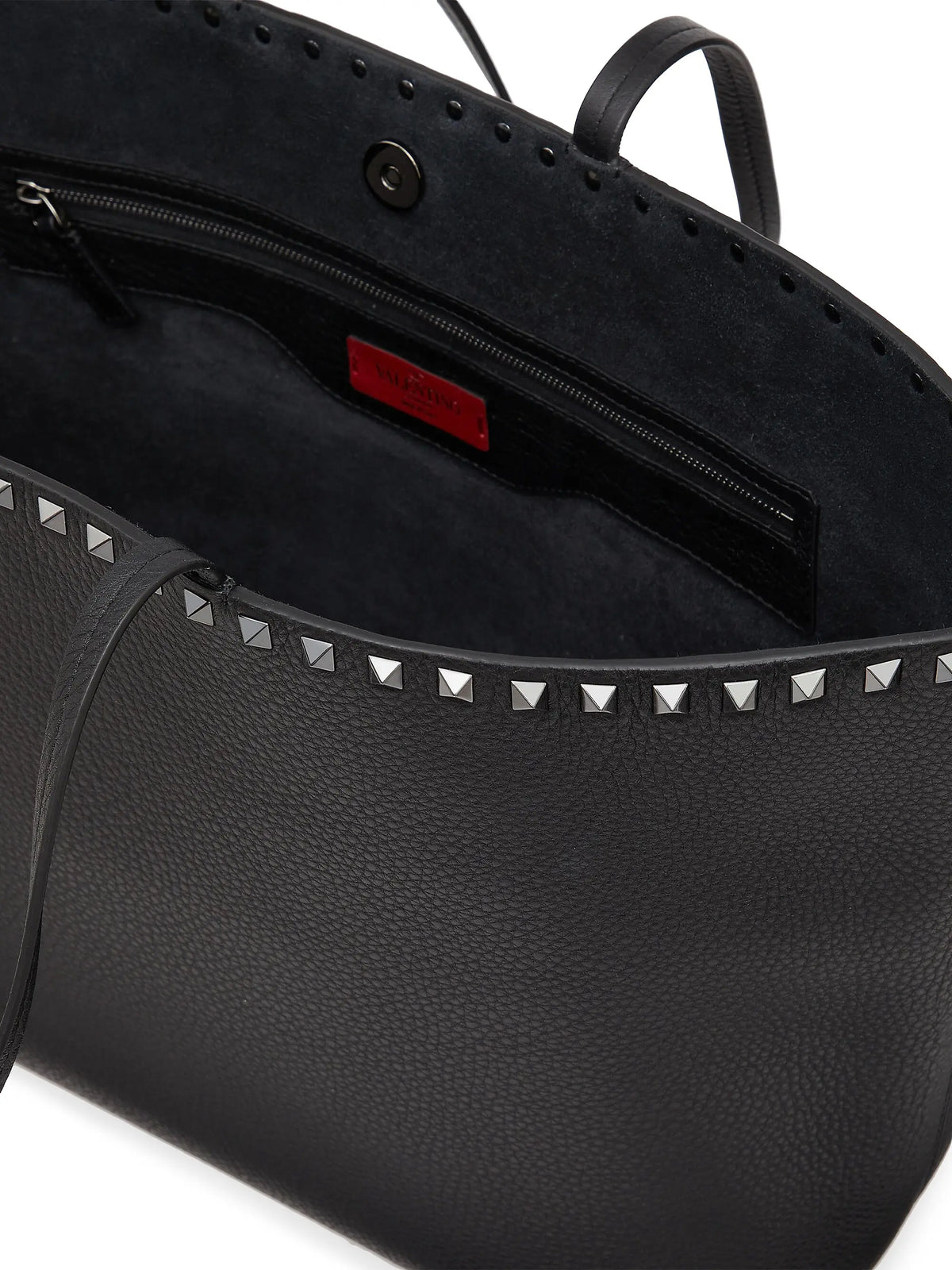 Valentino Garavani Rockstud Grainy Calfskin Tote Bag