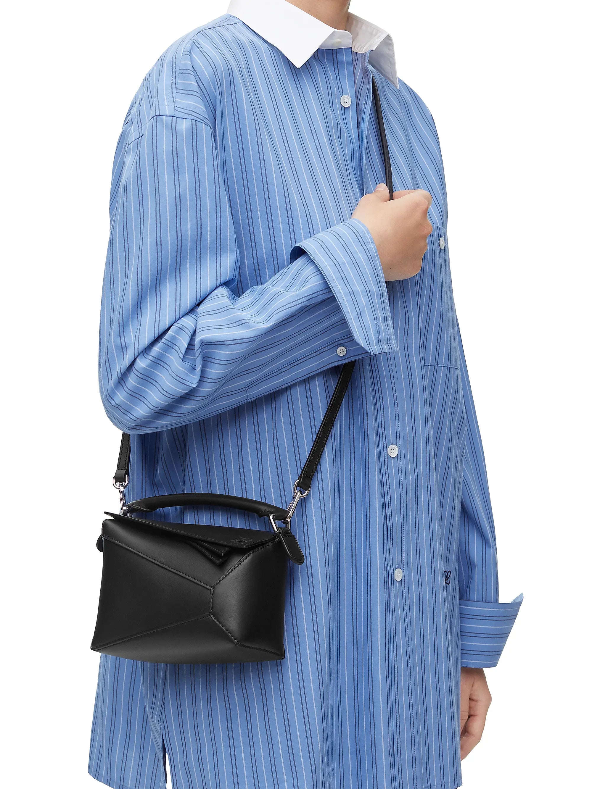 LOEWE Mini Puzzle Edge Leather Shoulder Bag