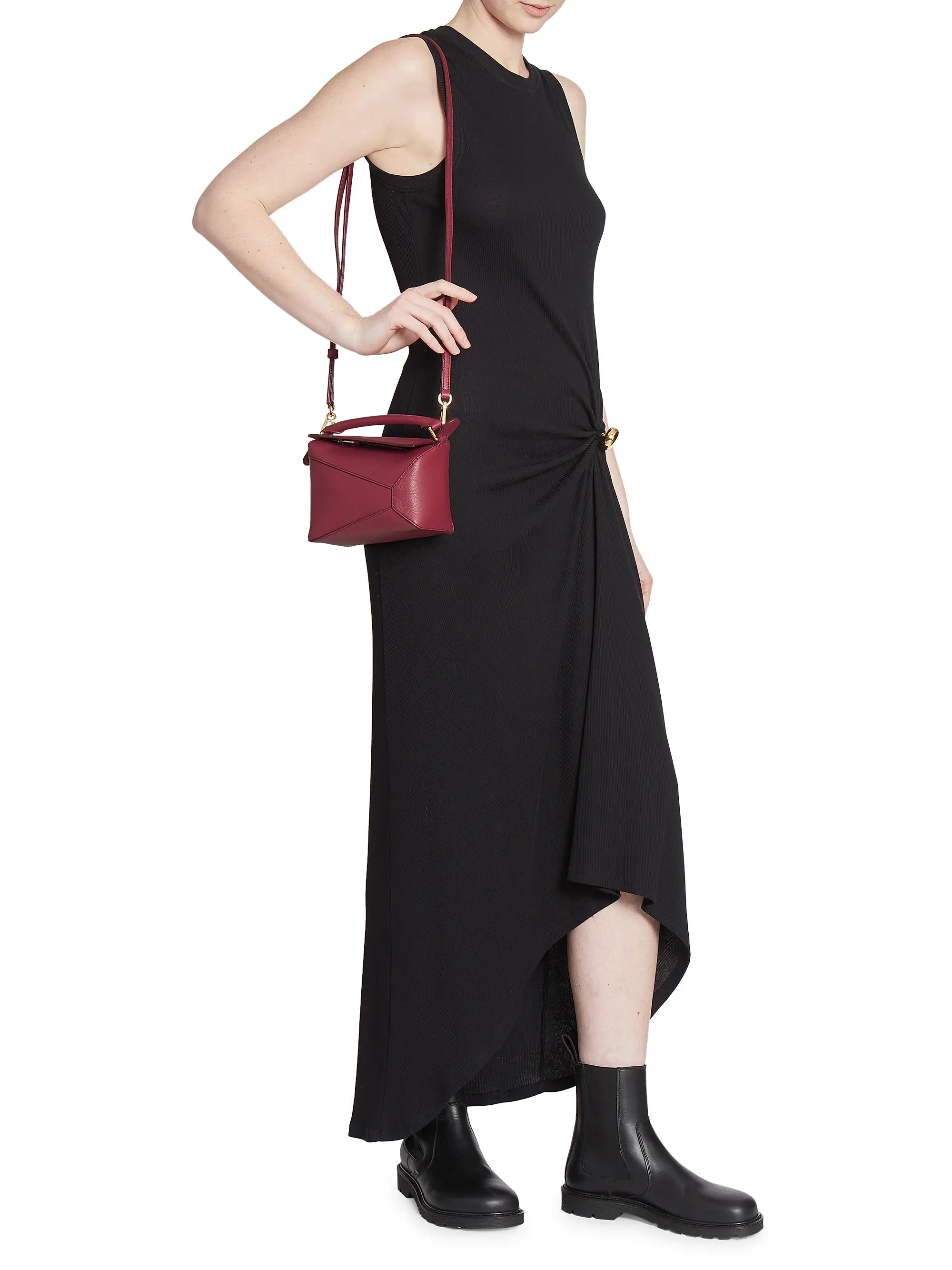 LOEWE Mini Puzzle Edge Leather Shoulder Bag