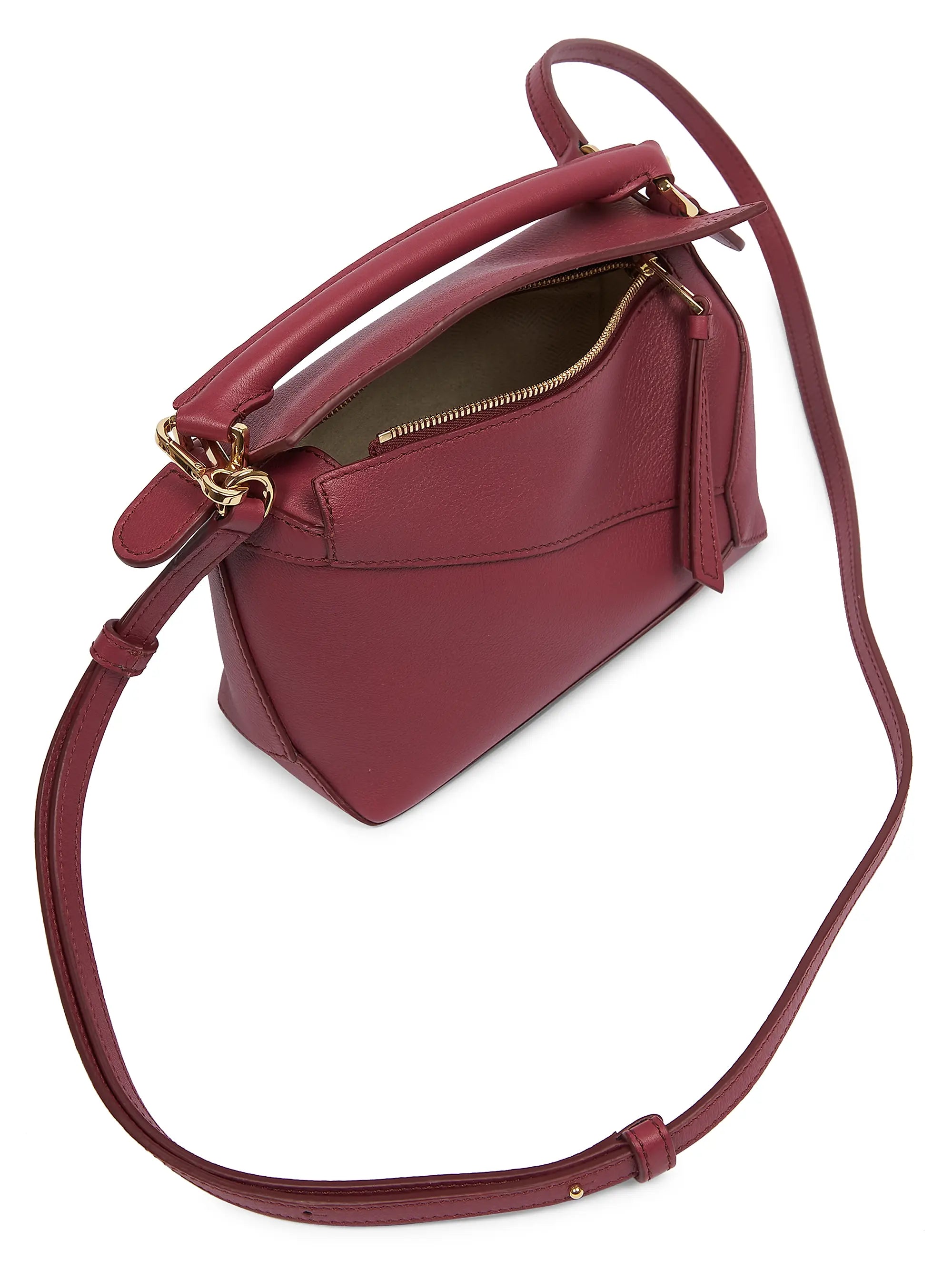 LOEWE Mini Puzzle Edge Leather Shoulder Bag