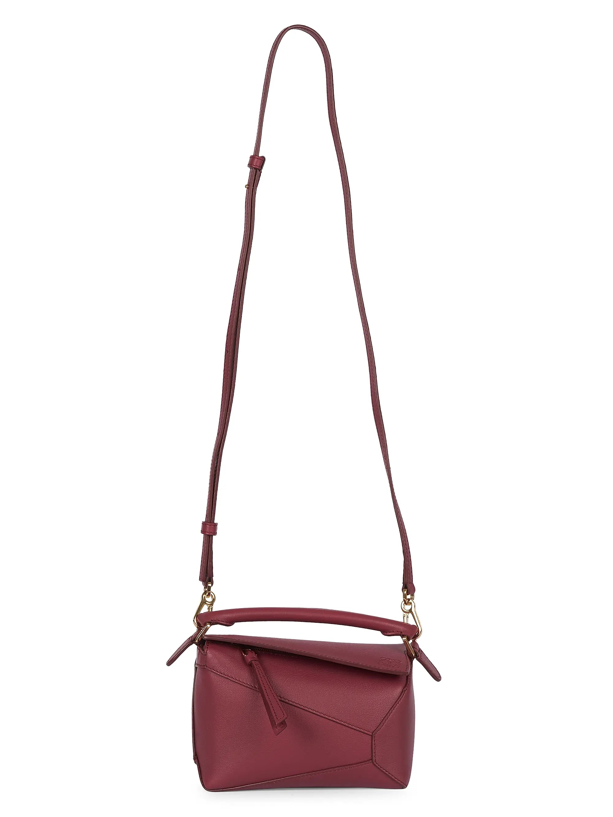 LOEWE Mini Puzzle Edge Leather Shoulder Bag