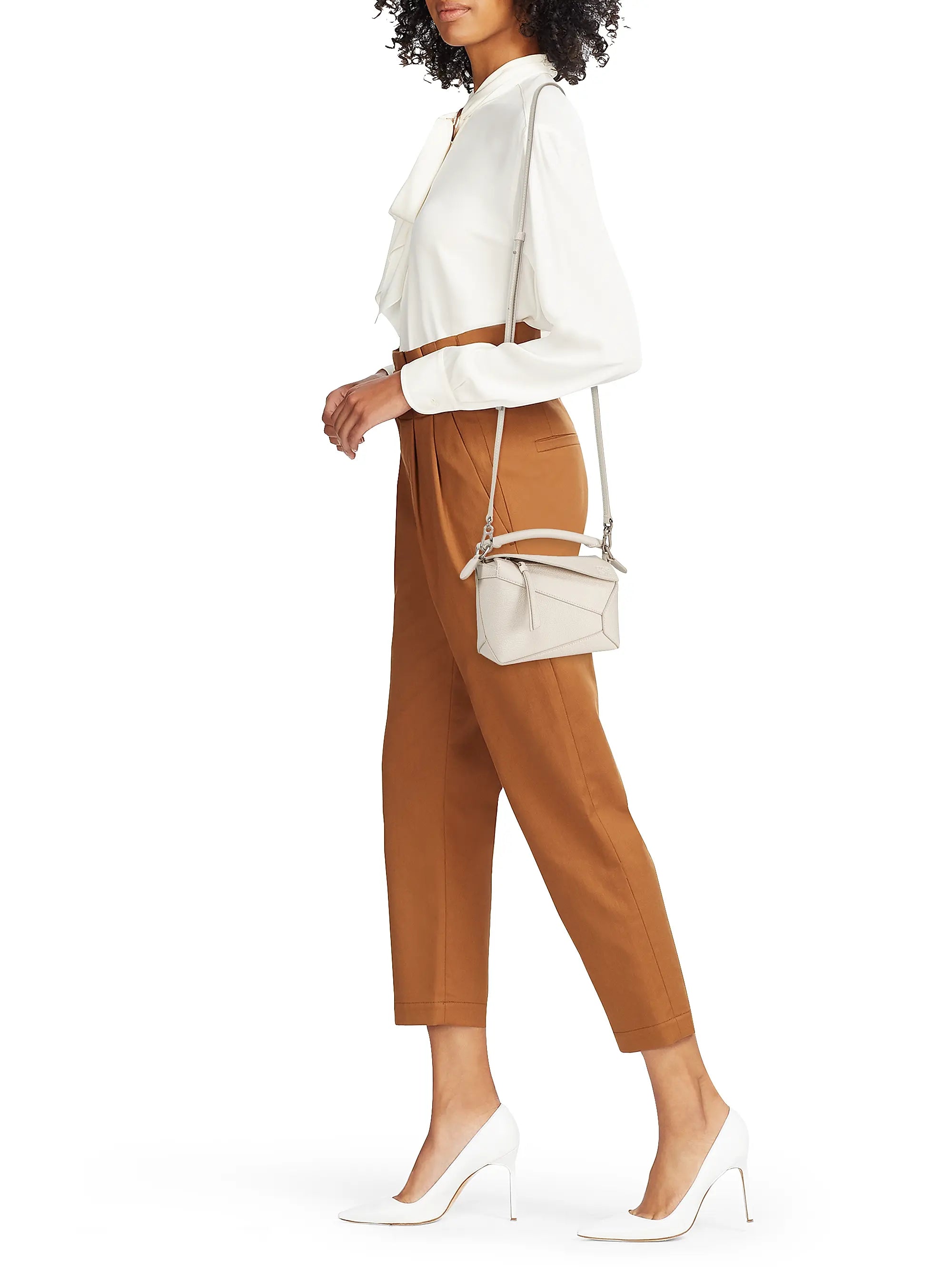 LOEWE Mini Puzzle Edge Leather Shoulder Bag