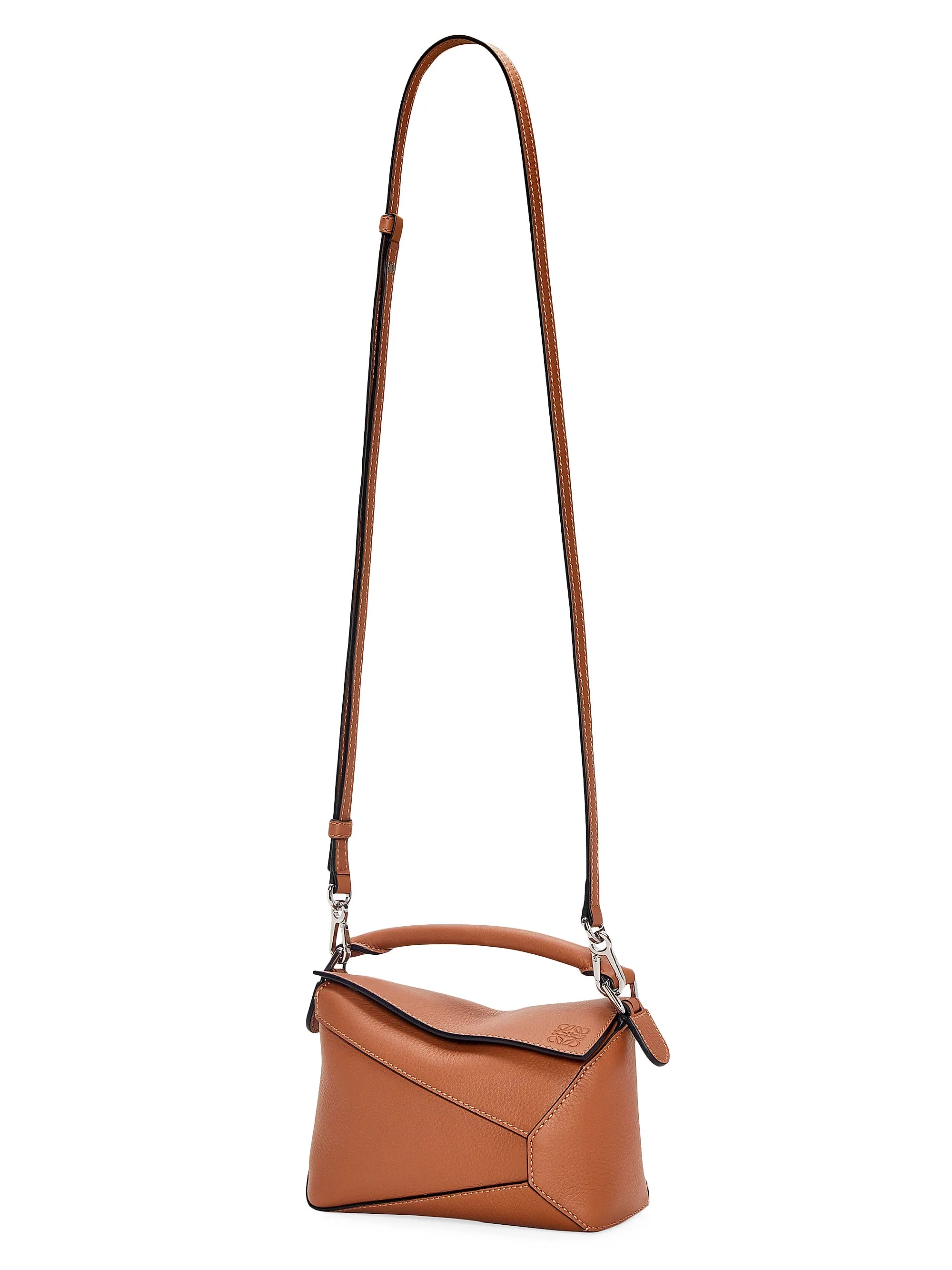 LOEWE Mini Puzzle Edge Leather Shoulder Bag