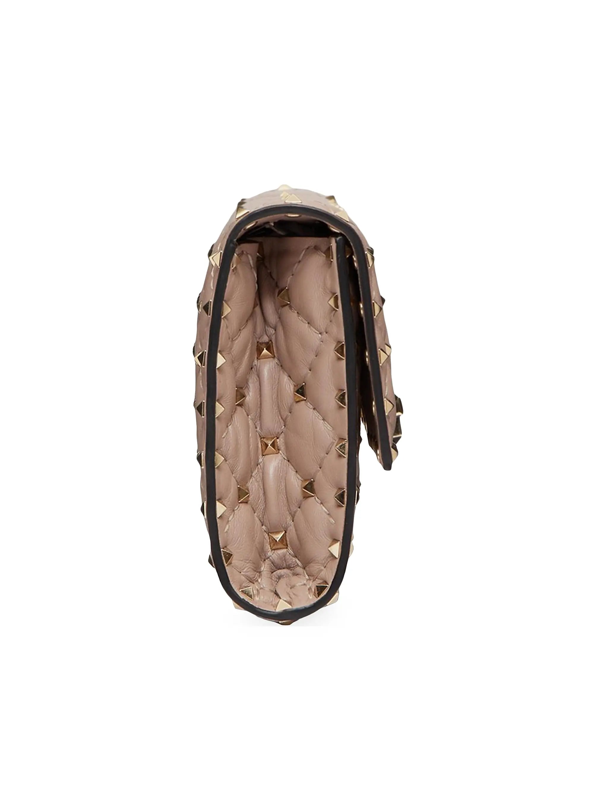 Valentino Garavani Rockstud Spike Nappa Leather Crossbody Clutch Bag