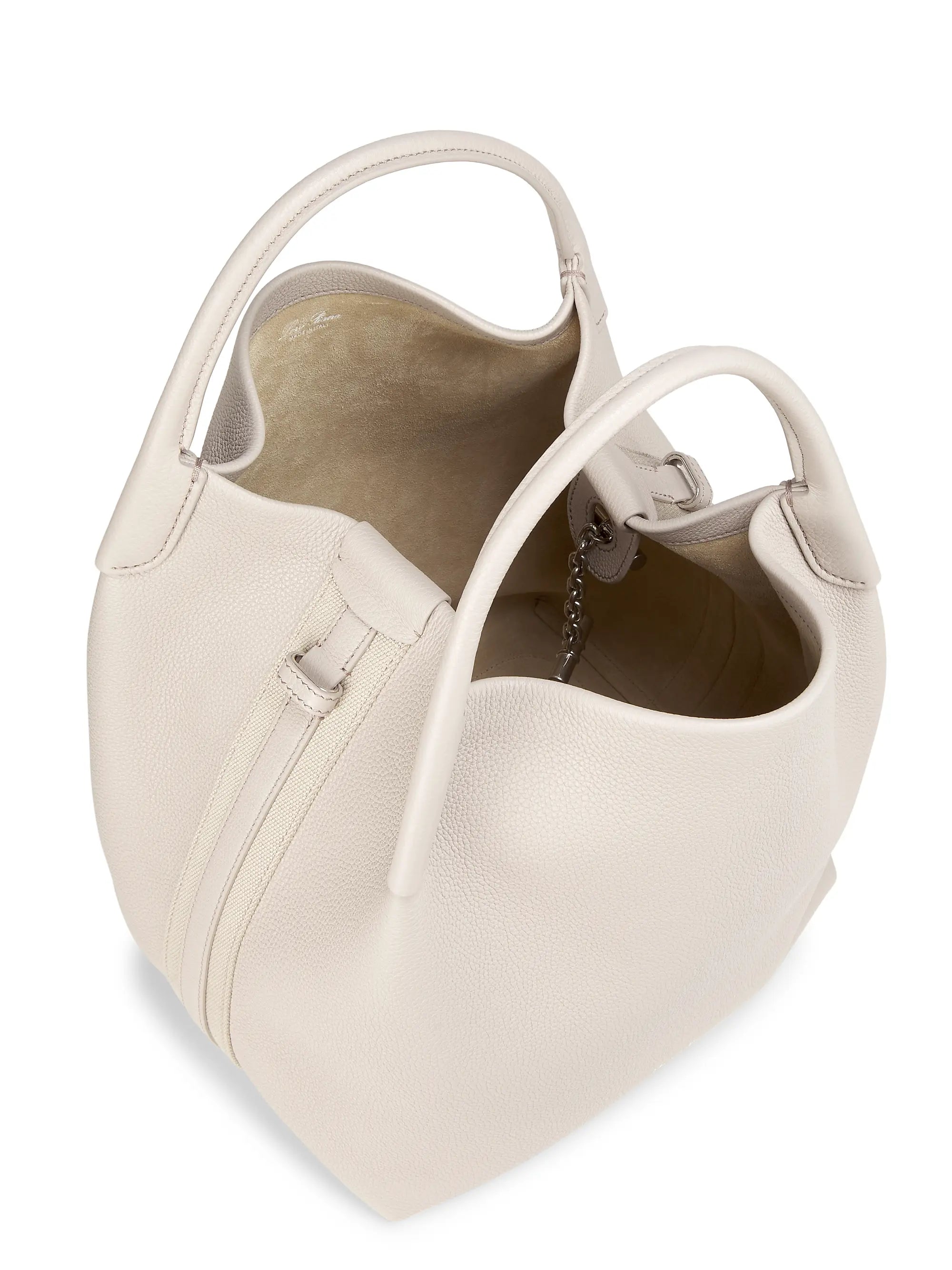 Loro Piana Bale Leather Top Handle Bag