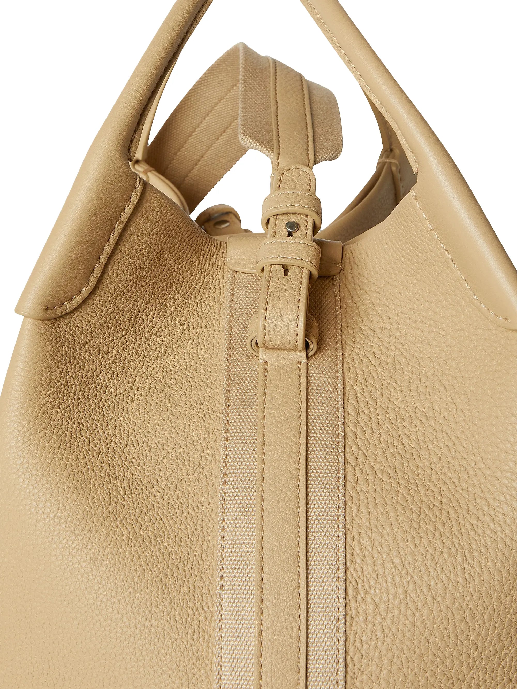 Loro Piana Bale Leather Top Handle Bag
