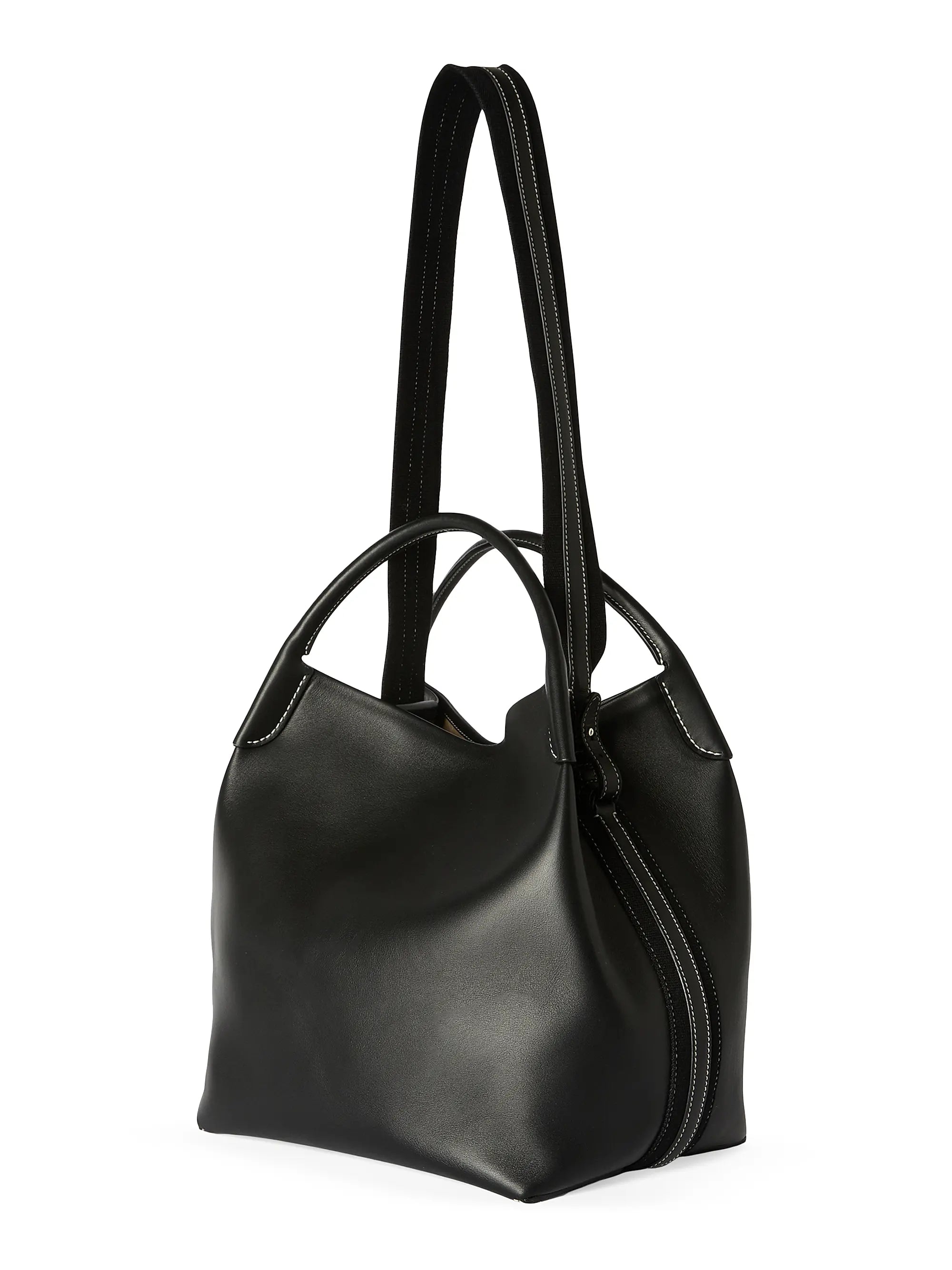 Loro Piana Bale Large Rounded Leather Bag