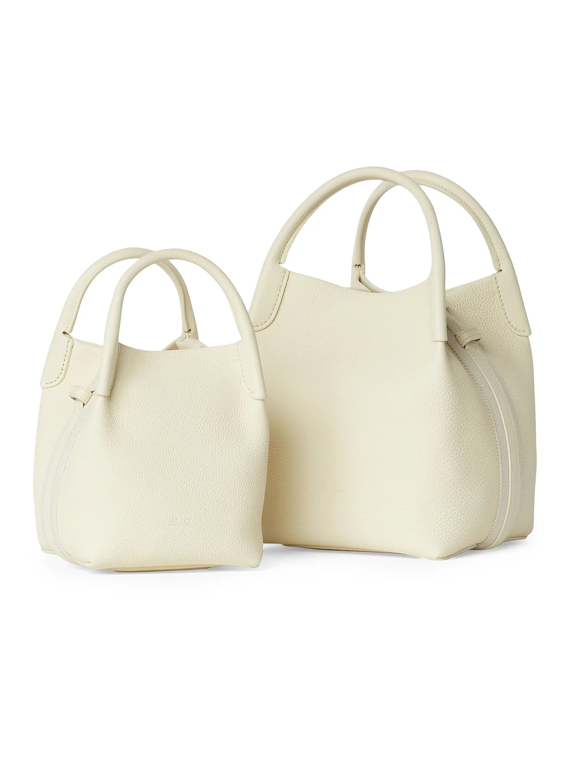 Loro Piana Bale Leather Top Handle Bag
