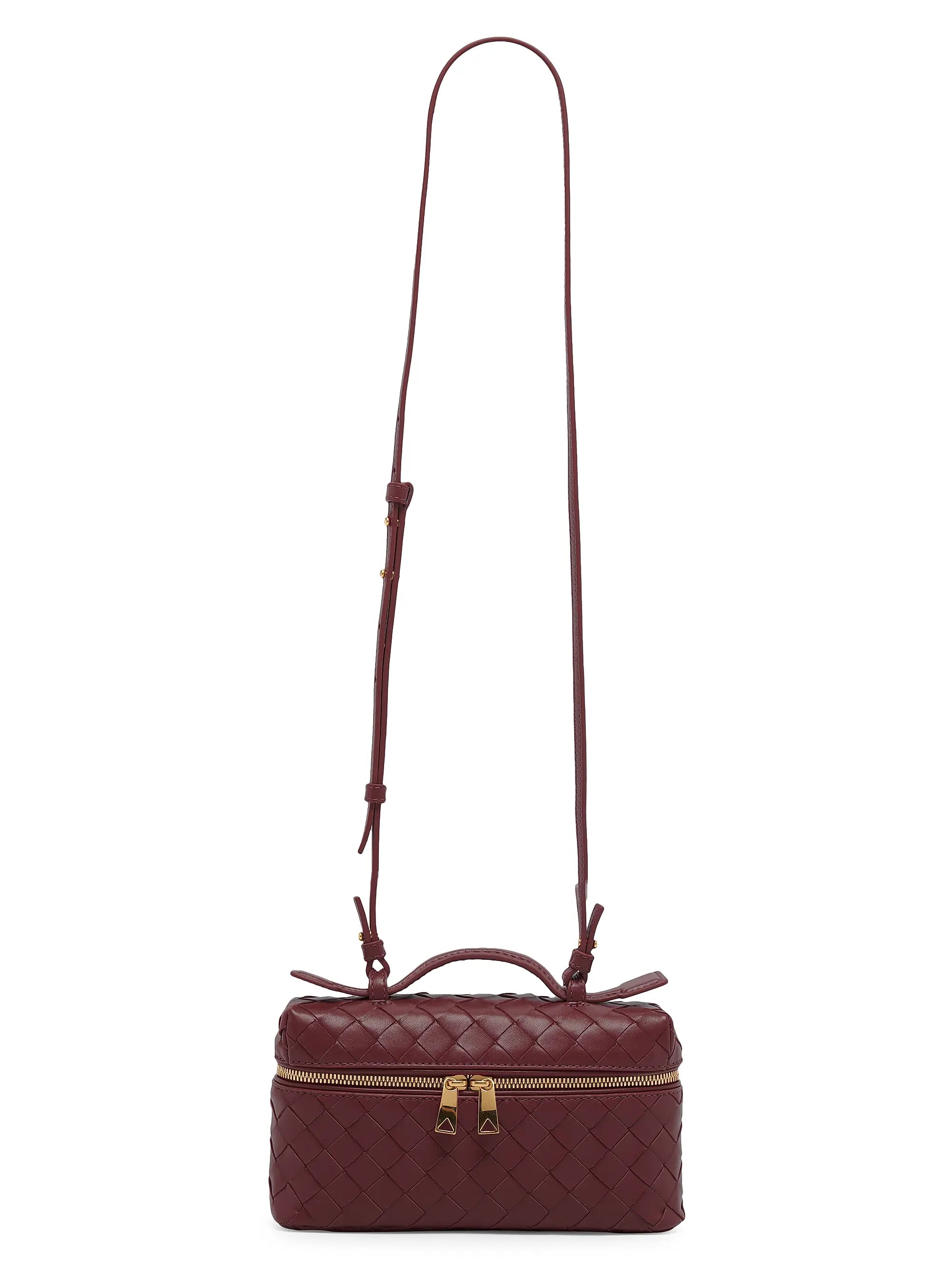 Bottega Veneta Bang Bang Intrecciato Leather Crossbody Vanity Case Bag