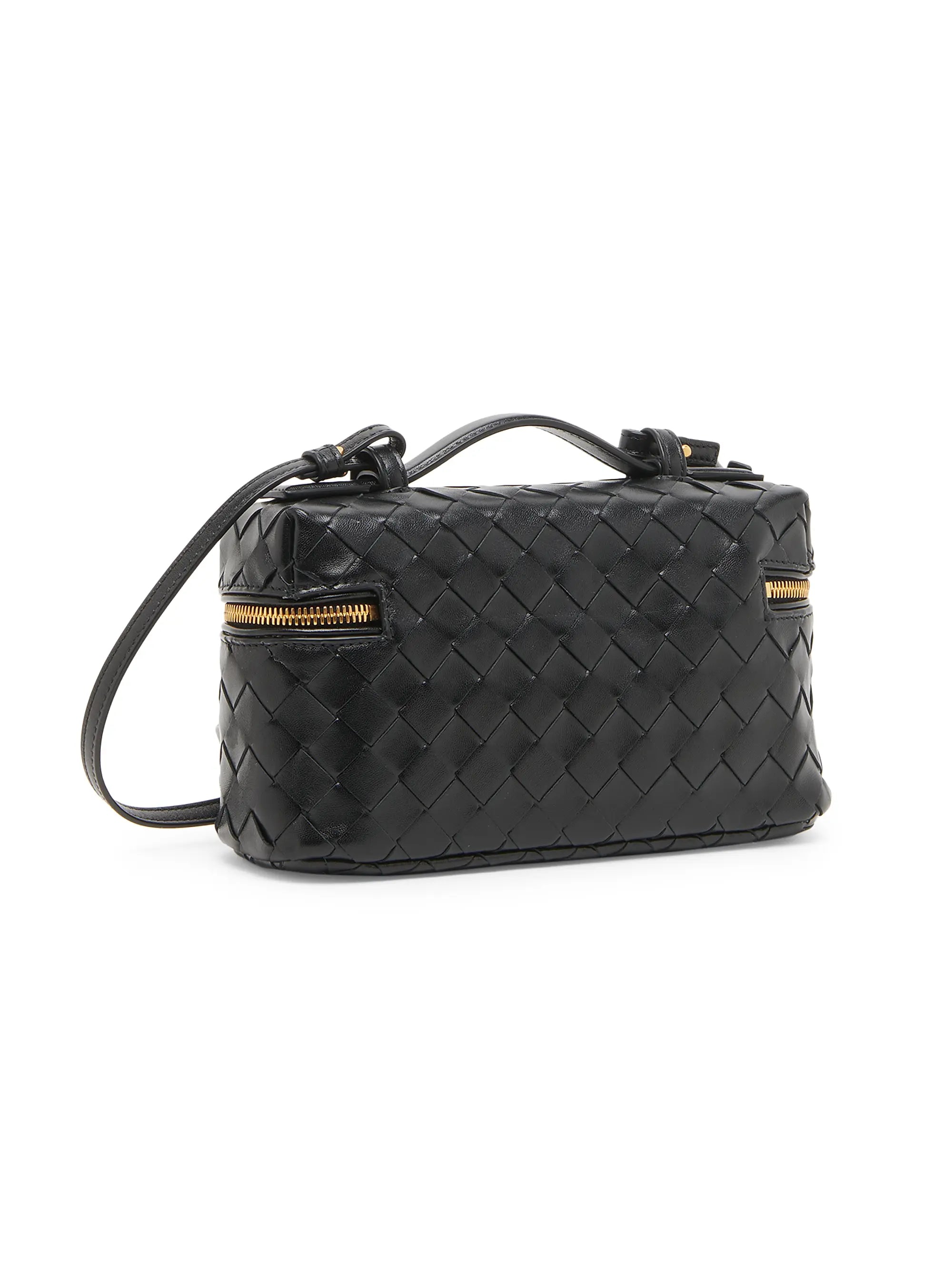 Bottega Veneta Bang Bang Intrecciato Leather Crossbody Vanity Case Bag