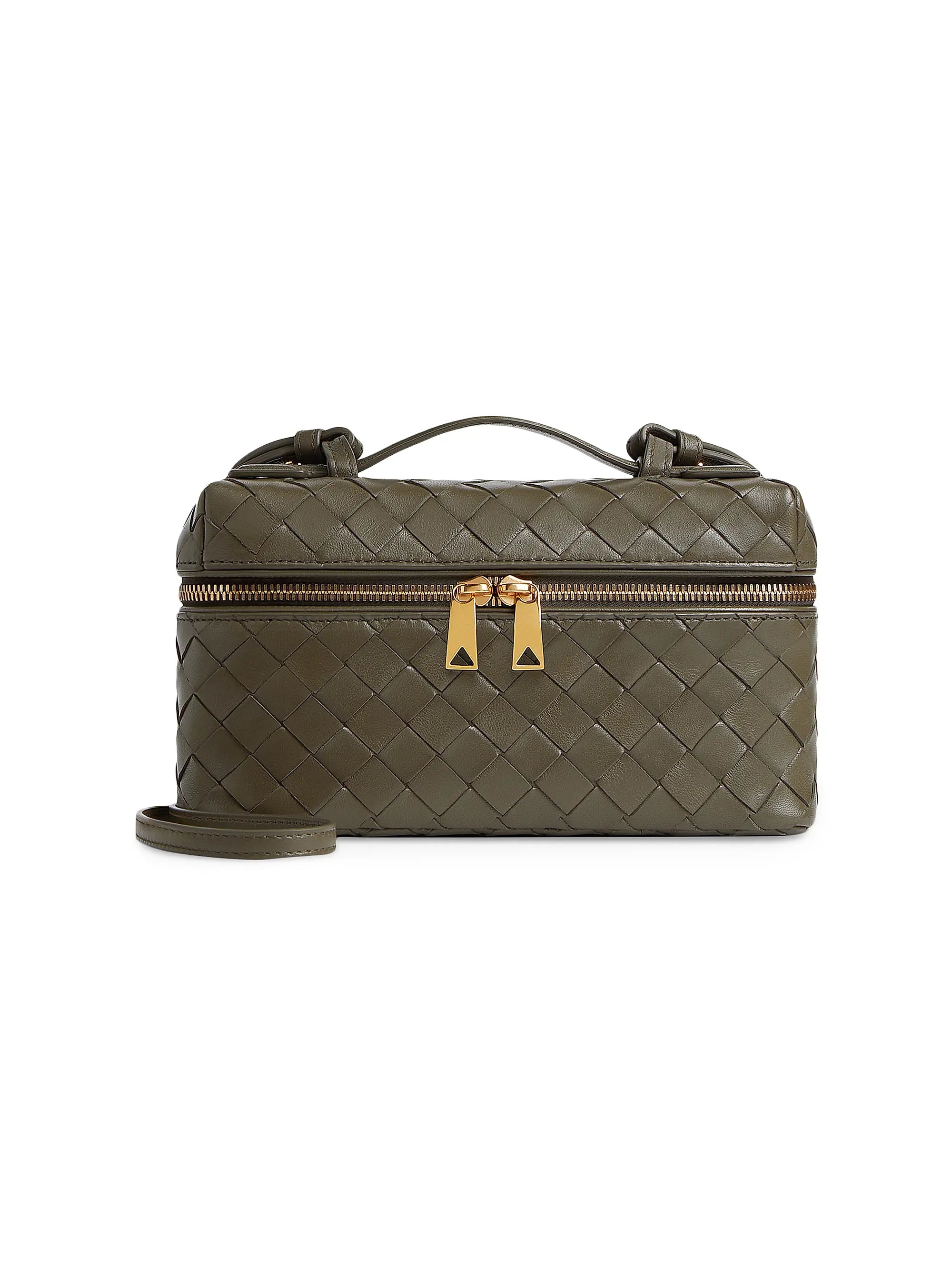 Bottega Veneta Bang Bang Intrecciato Leather Crossbody Vanity Case Bag