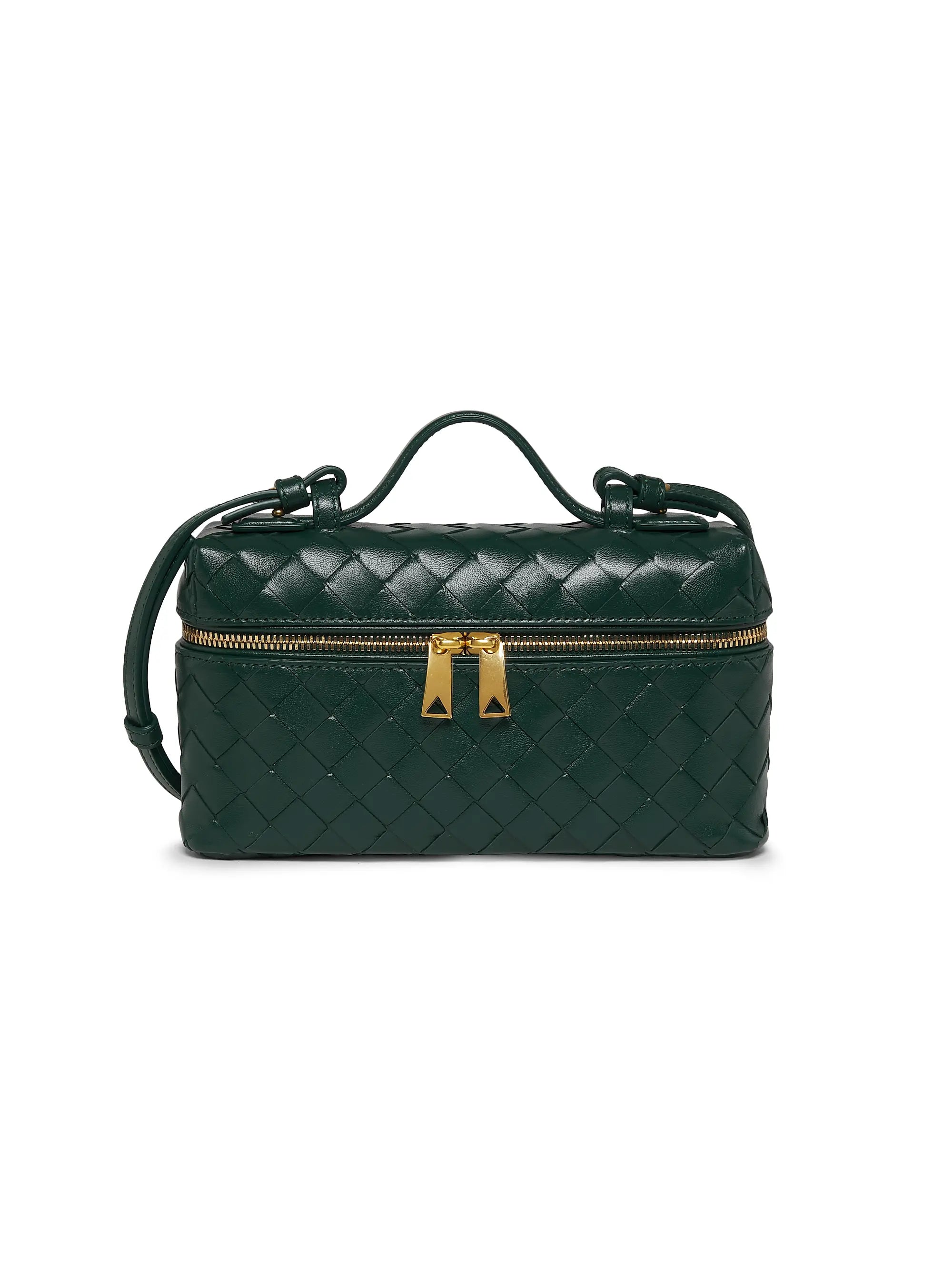 Bottega Veneta Bang Bang Intrecciato Leather Crossbody Vanity Case Bag