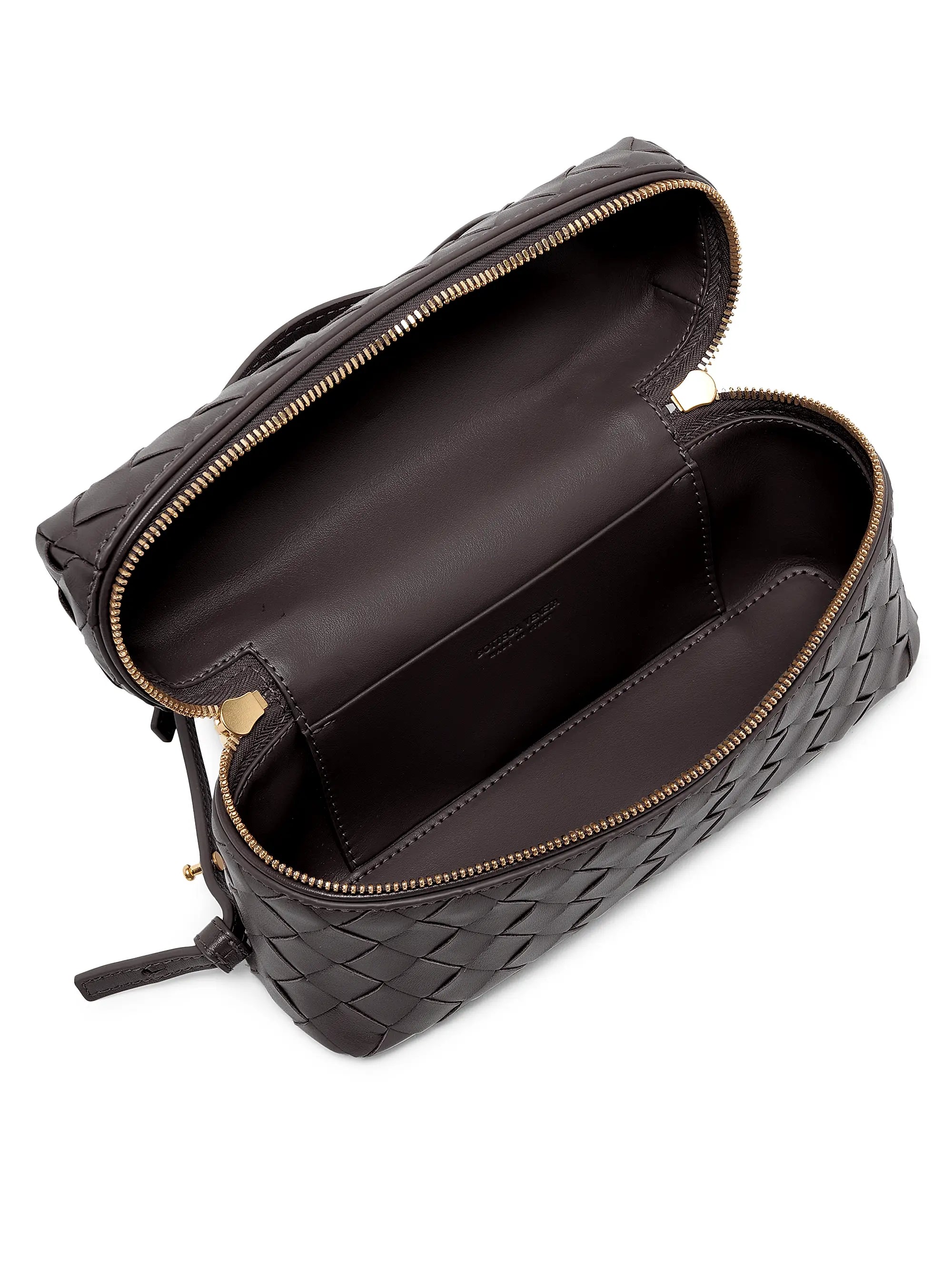 Bottega Veneta Bang Bang Intrecciato Leather Crossbody Vanity Case Bag