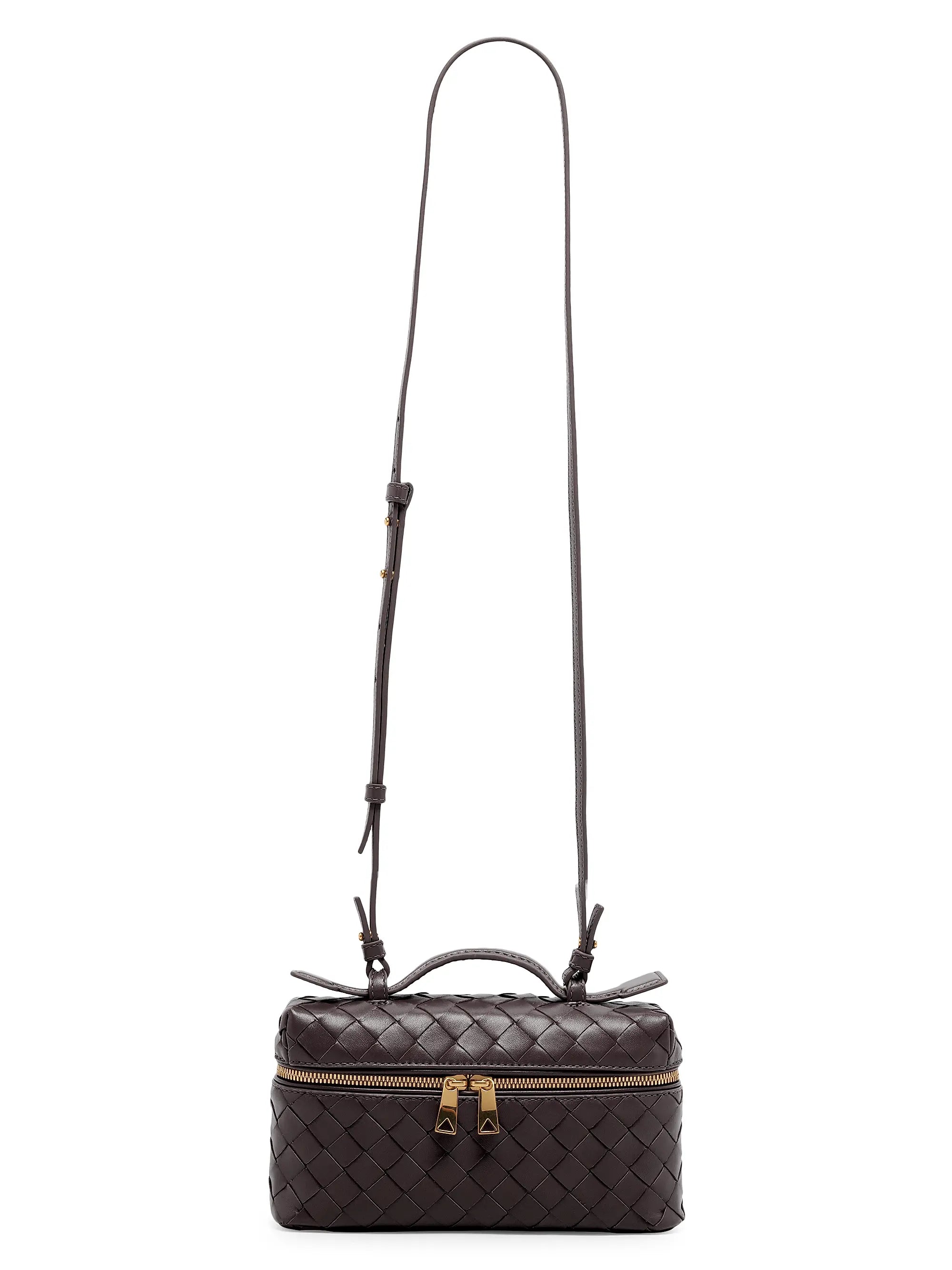 Bottega Veneta Bang Bang Intrecciato Leather Crossbody Vanity Case Bag