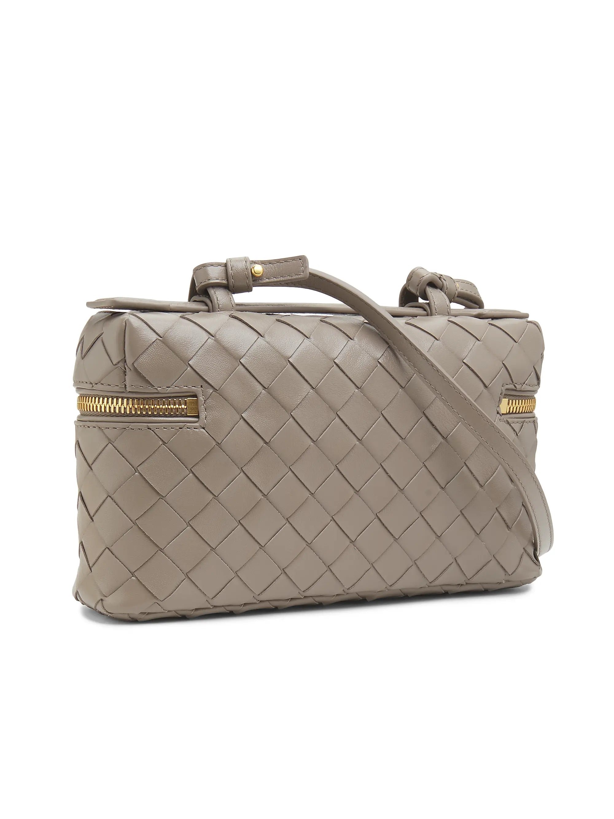 Bottega Veneta Bang Bang Intrecciato Leather Crossbody Vanity Case Bag