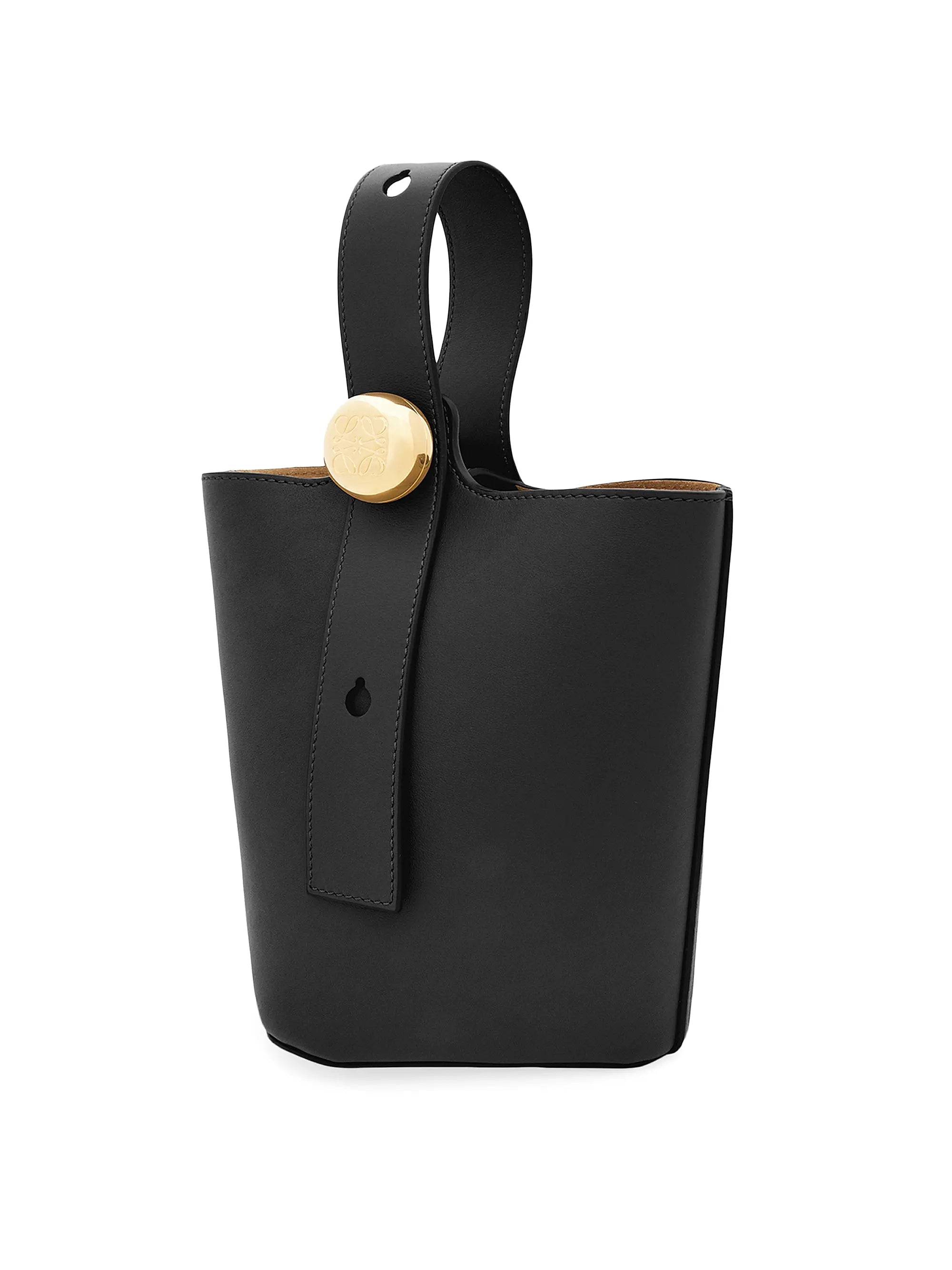 LOEWE Mini Pebbled Leather Bucket Bag