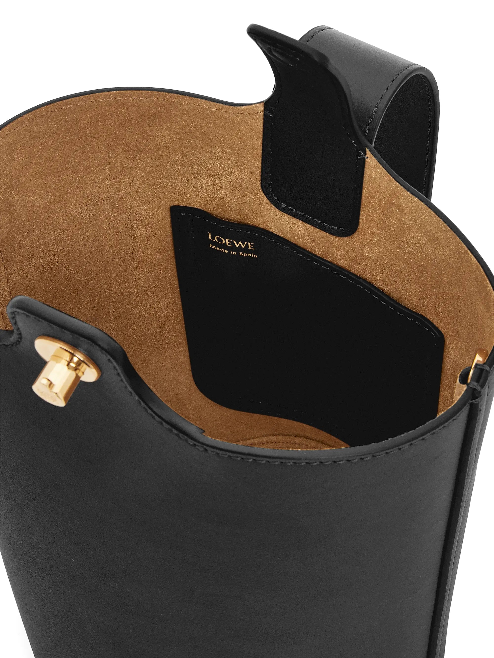 LOEWE Mini Pebbled Leather Bucket Bag