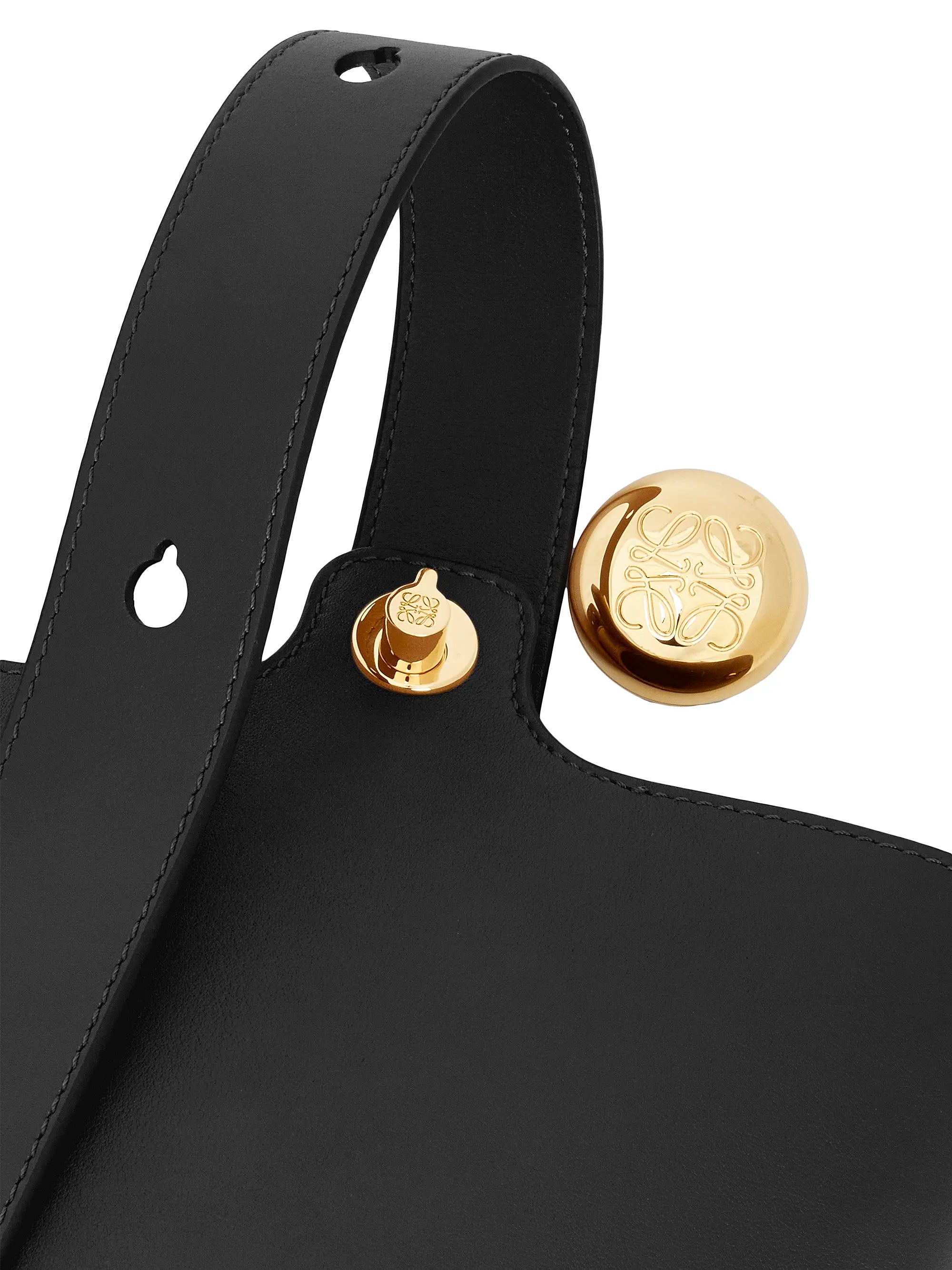 LOEWE Mini Pebbled Leather Bucket Bag