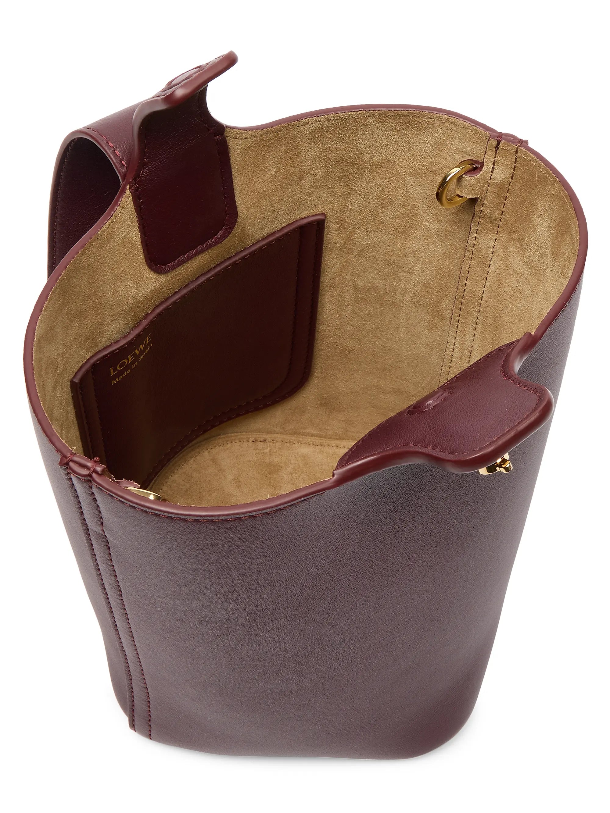 LOEWE Mini Pebbled Leather Bucket Bag