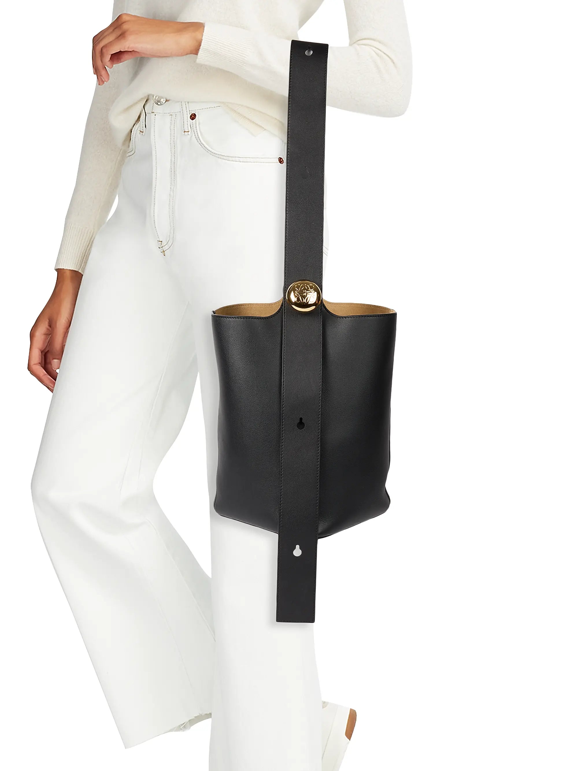 LOEWE Pebbled Leather Bucket Bag