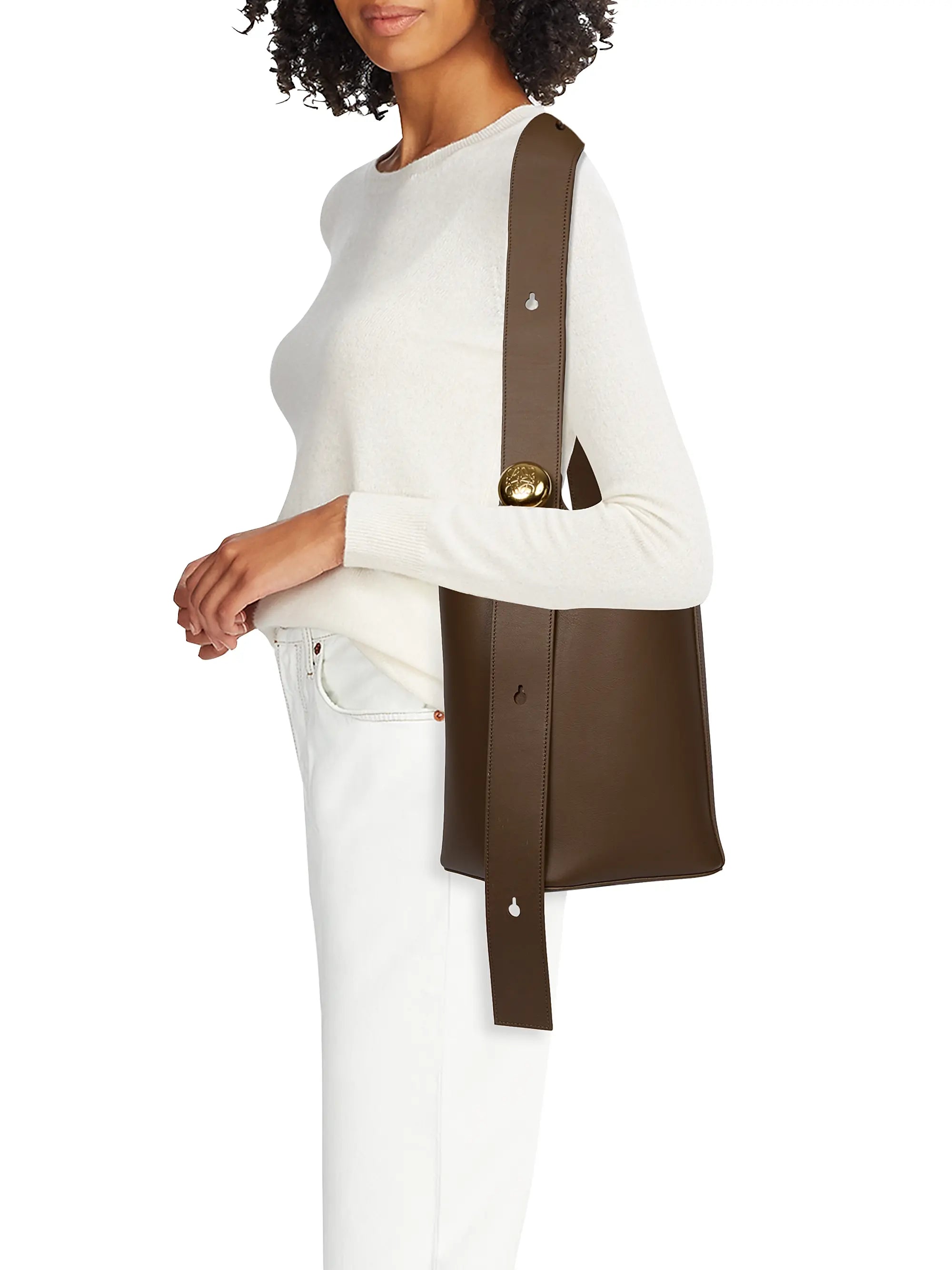 LOEWE Pebbled Leather Bucket Bag