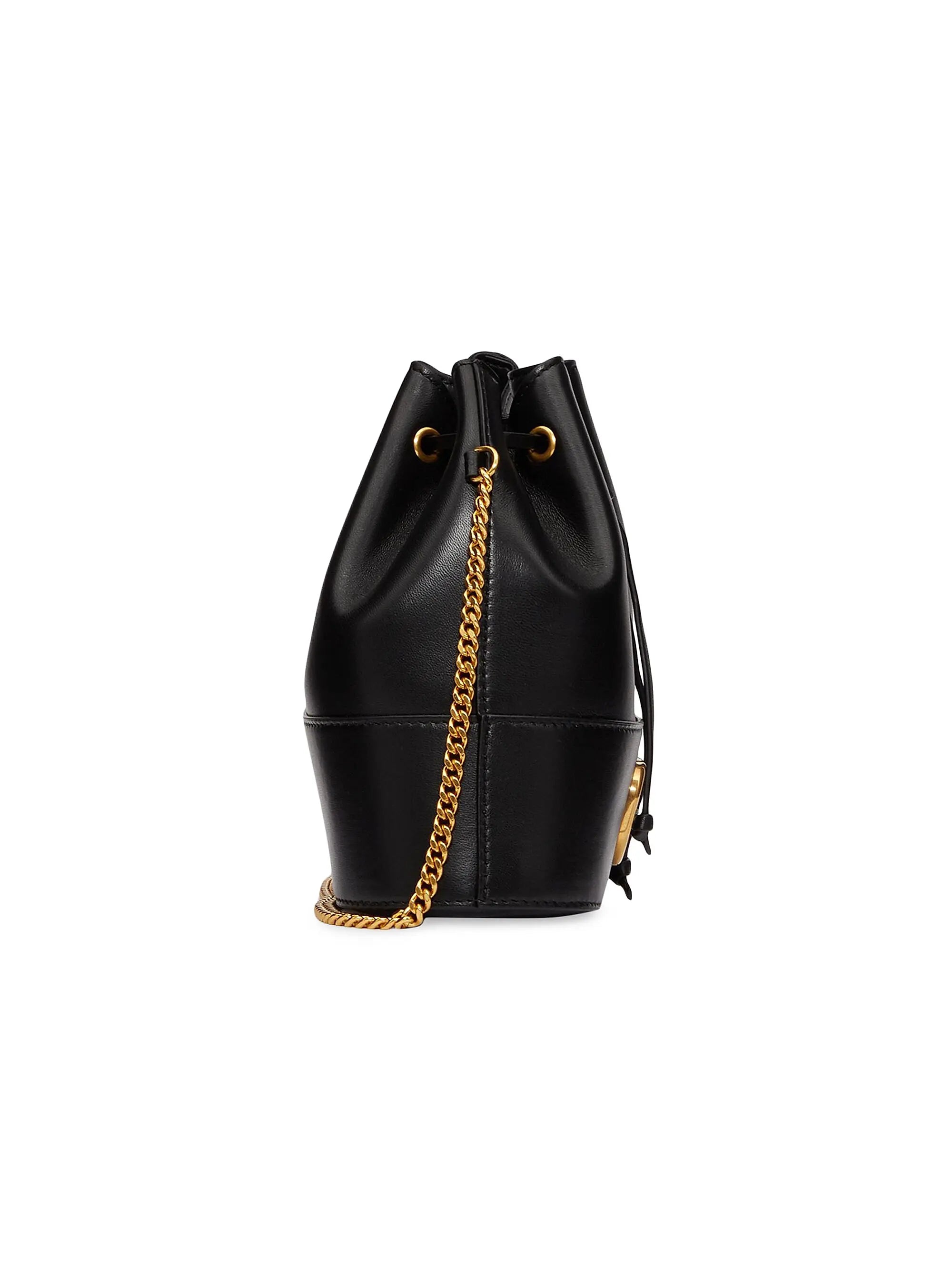Valentino Garavani Mini Bucket Bag in Nappa with Vlogo Signature Chain